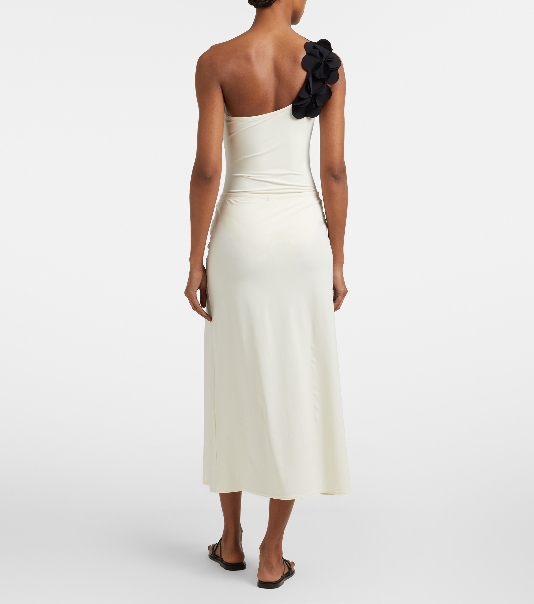 Karla Colletto Karla Colletto Tess floral-appliqué midi skirt