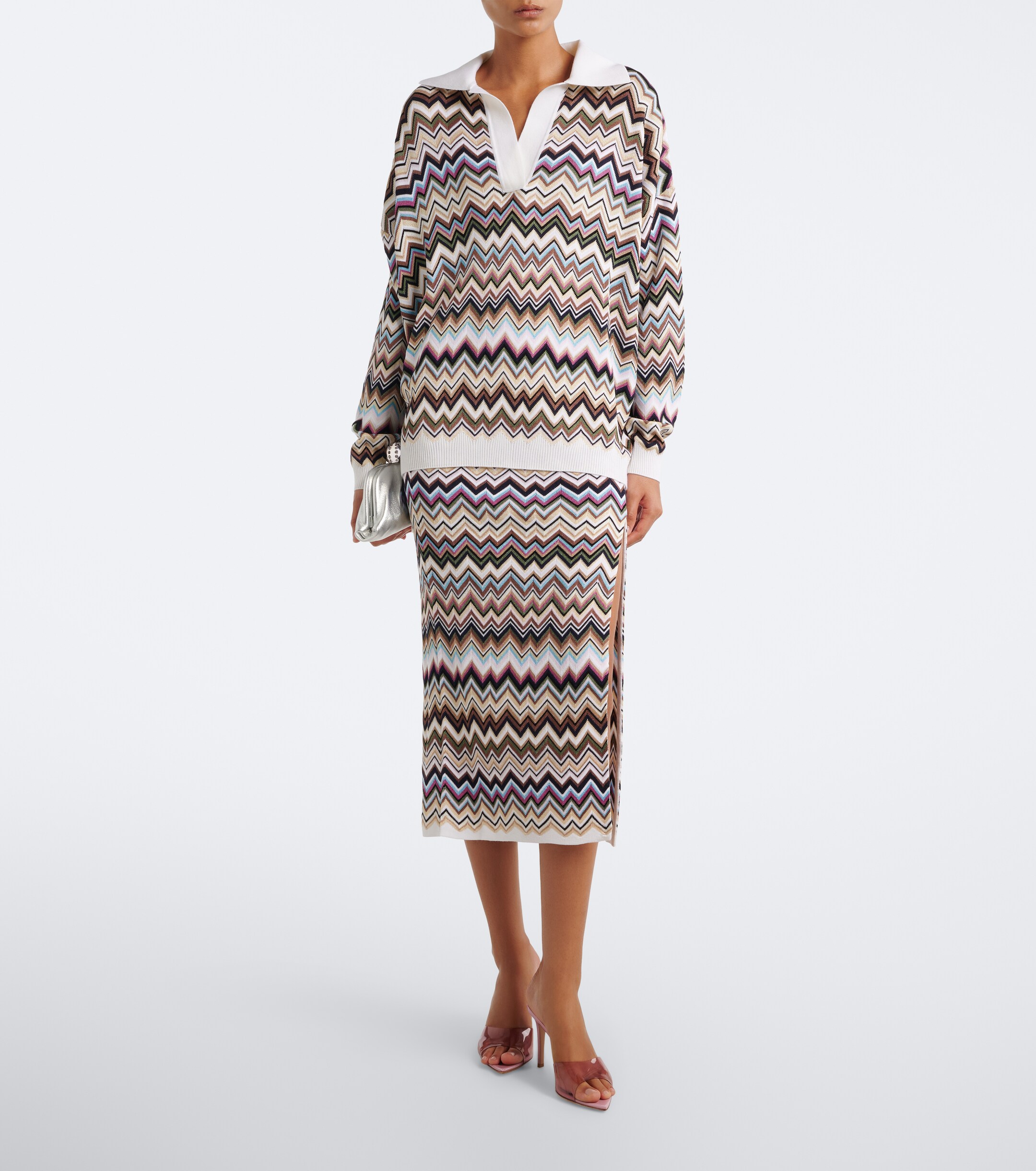 Missoni Missoni Zigzag midi skirt