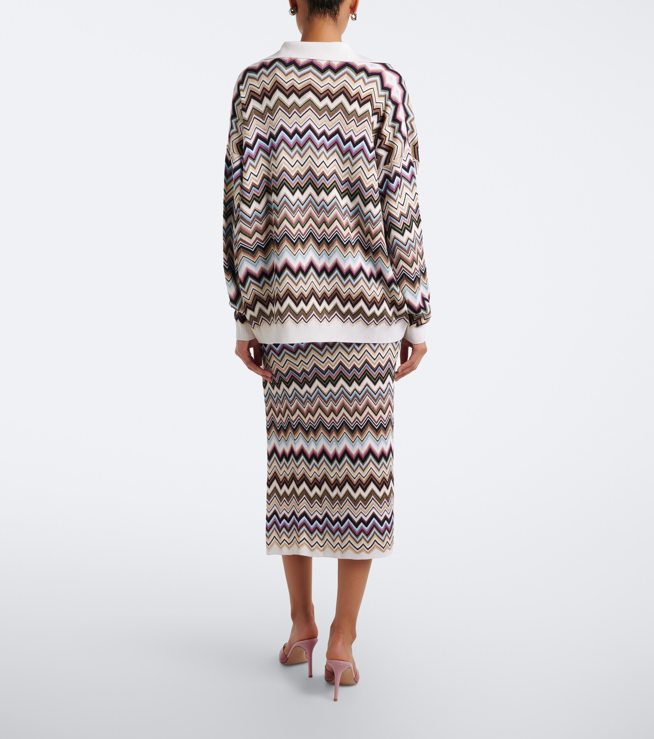 Missoni Missoni Zigzag midi skirt