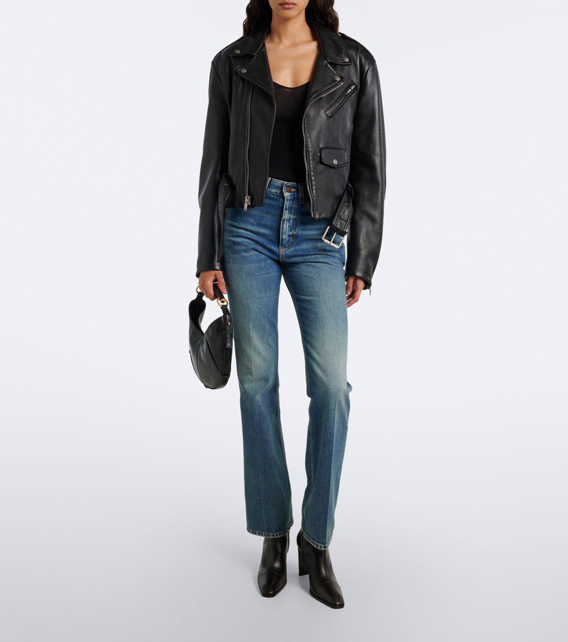 Saint Laurent Saint Laurent Venetia leather ankle boots
