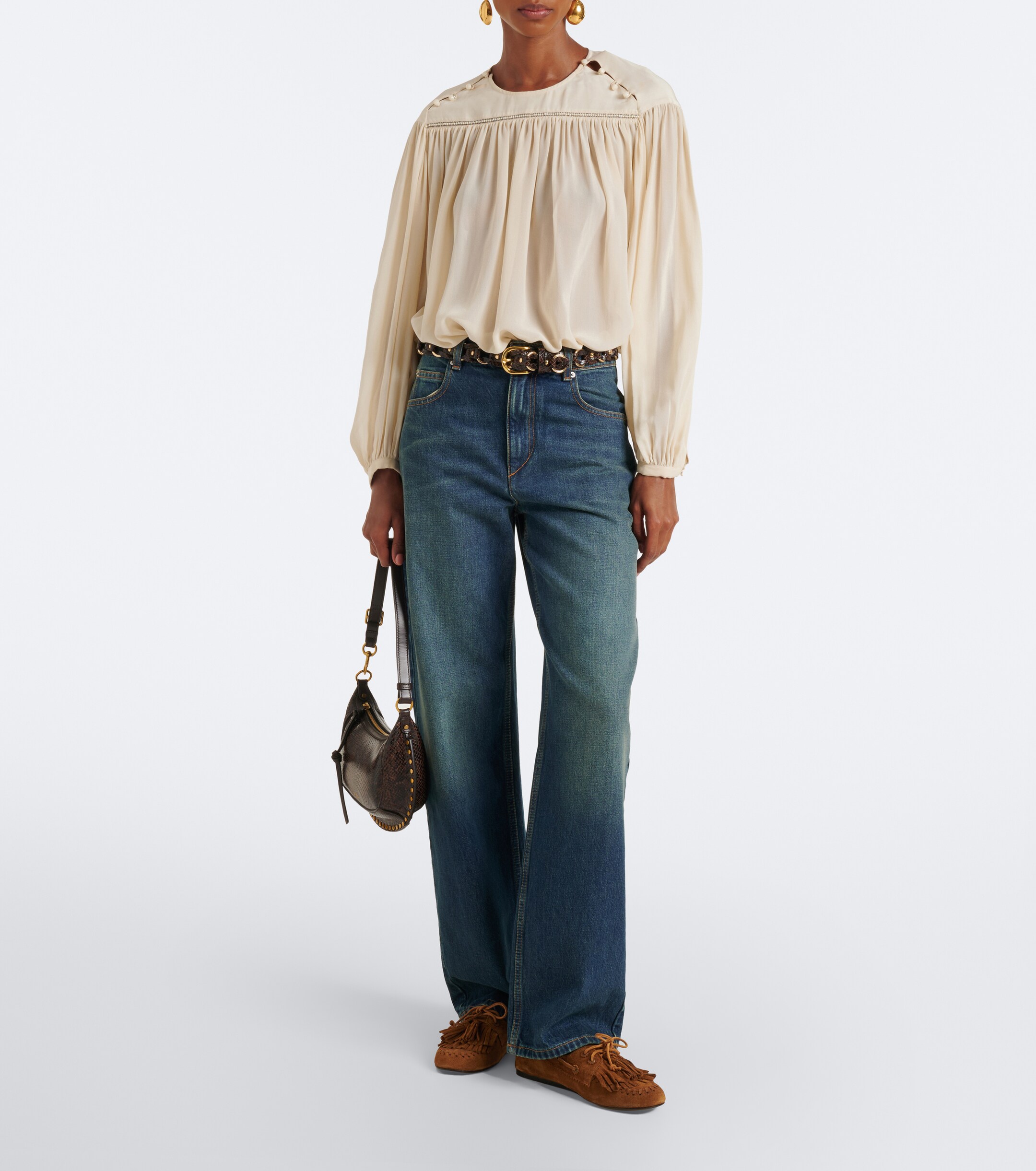 Isabel Marant Oskan Small leather shoulder bag