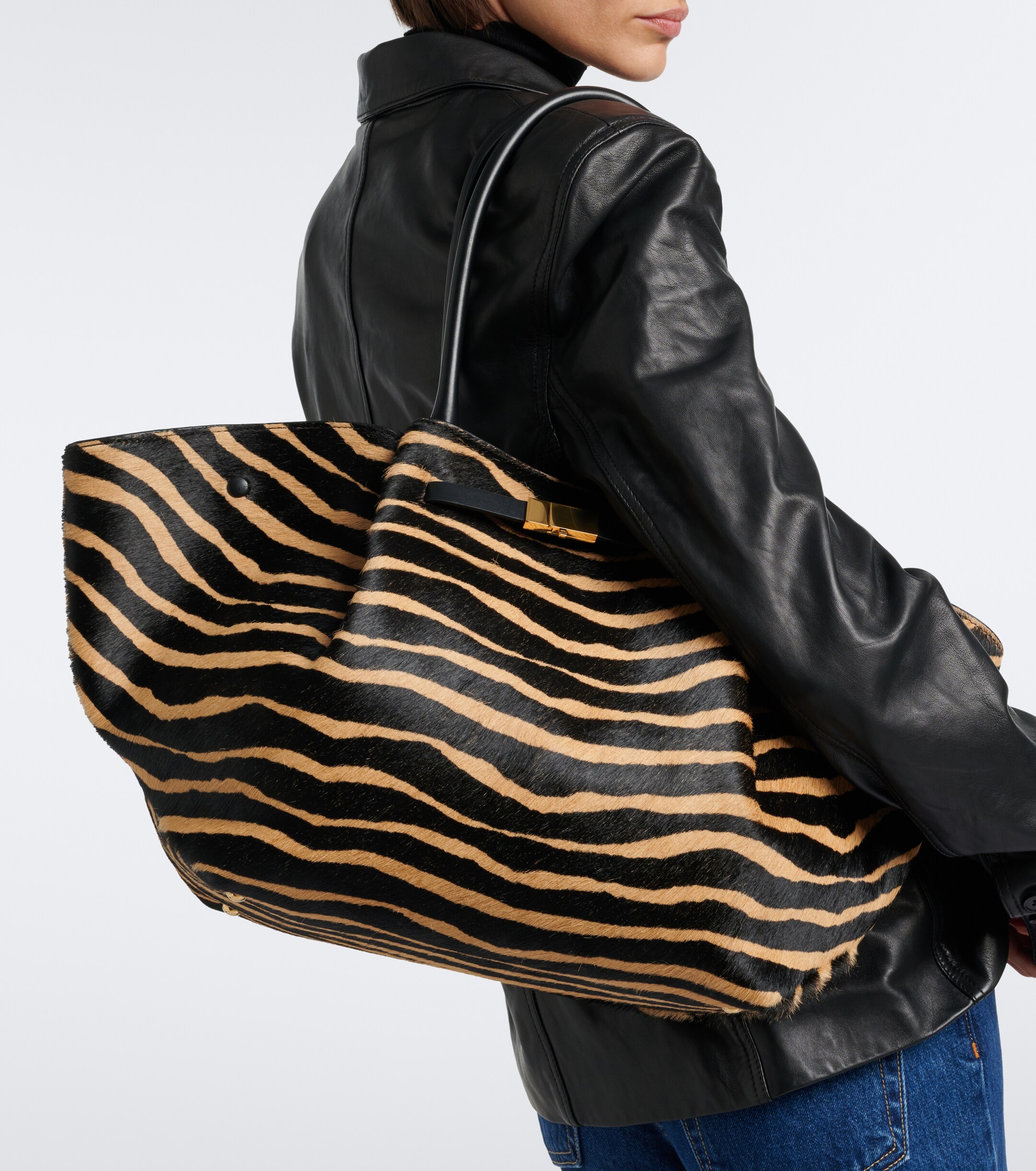 DeMellier DeMellier New York Medium calf hair tote bag
