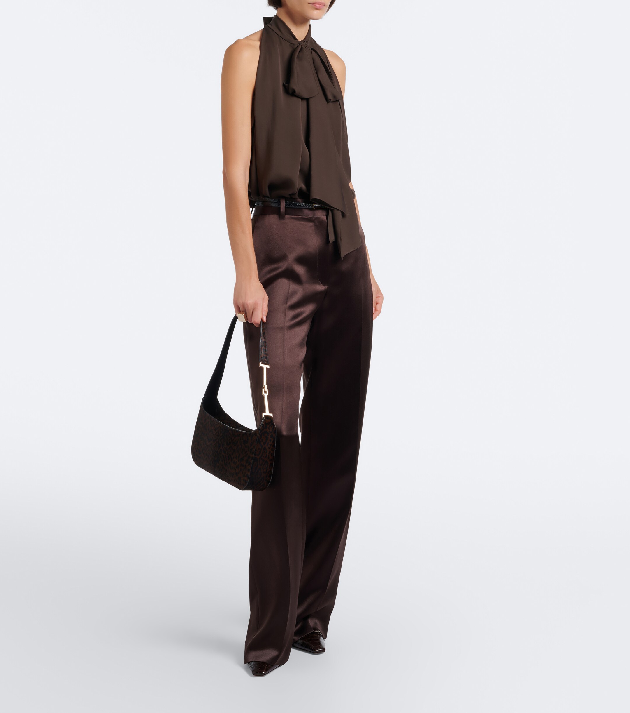 Tom Ford Tom Ford Arc Small calf hair shoulder bag