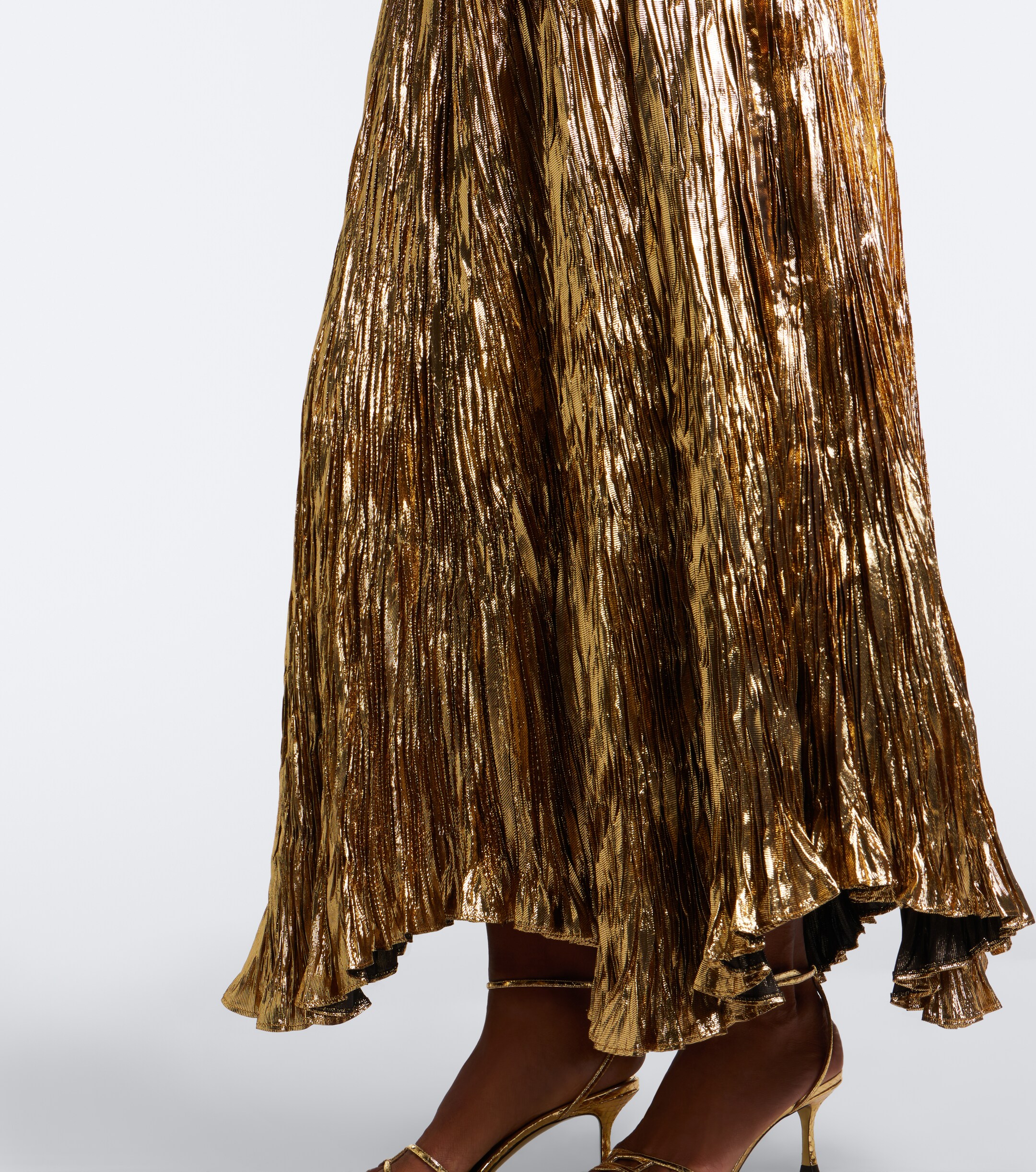 Ulla Johnson Ulla Johnson Eugenia pleated lamé gown