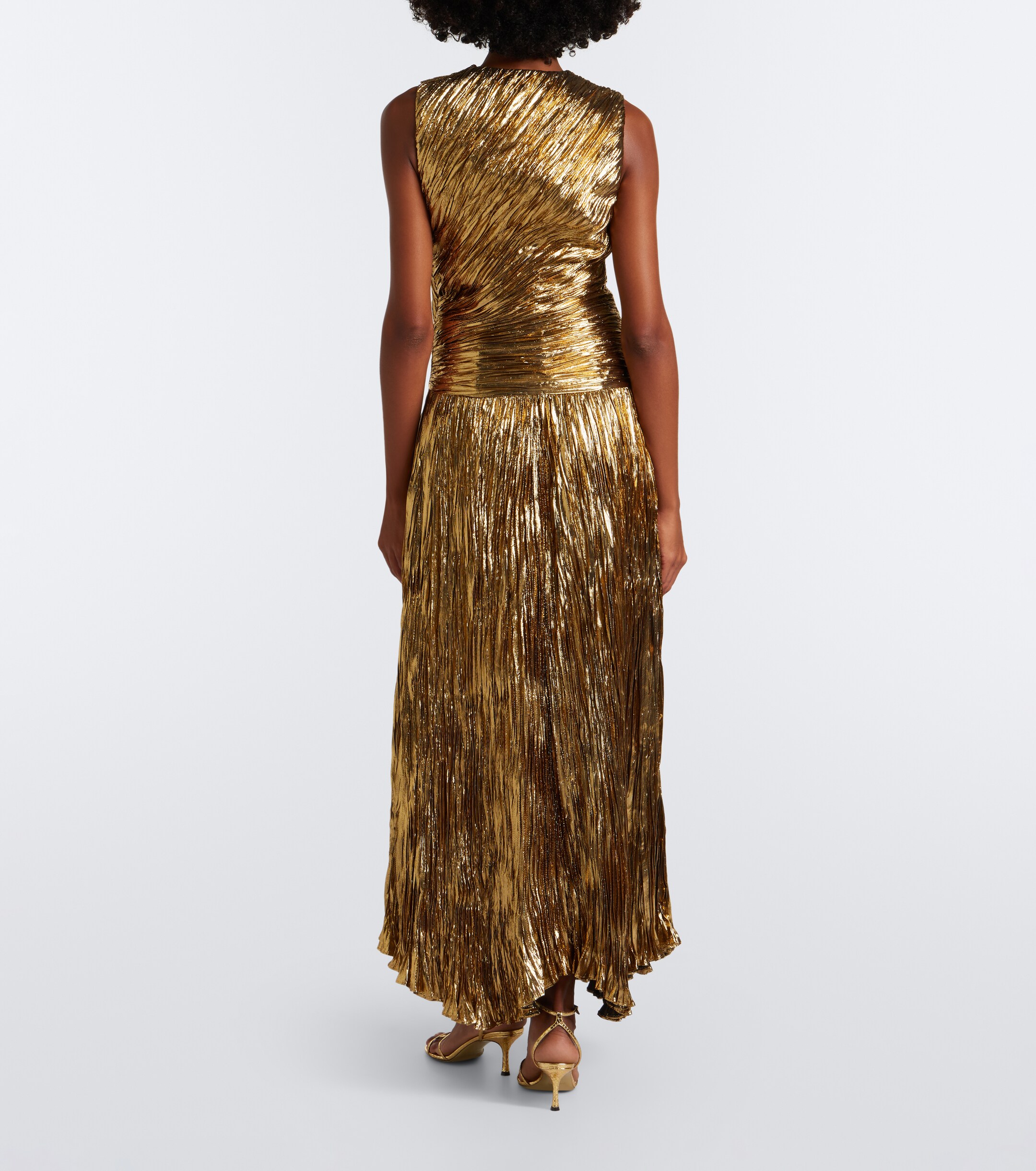 Ulla Johnson Ulla Johnson Eugenia pleated lamé gown
