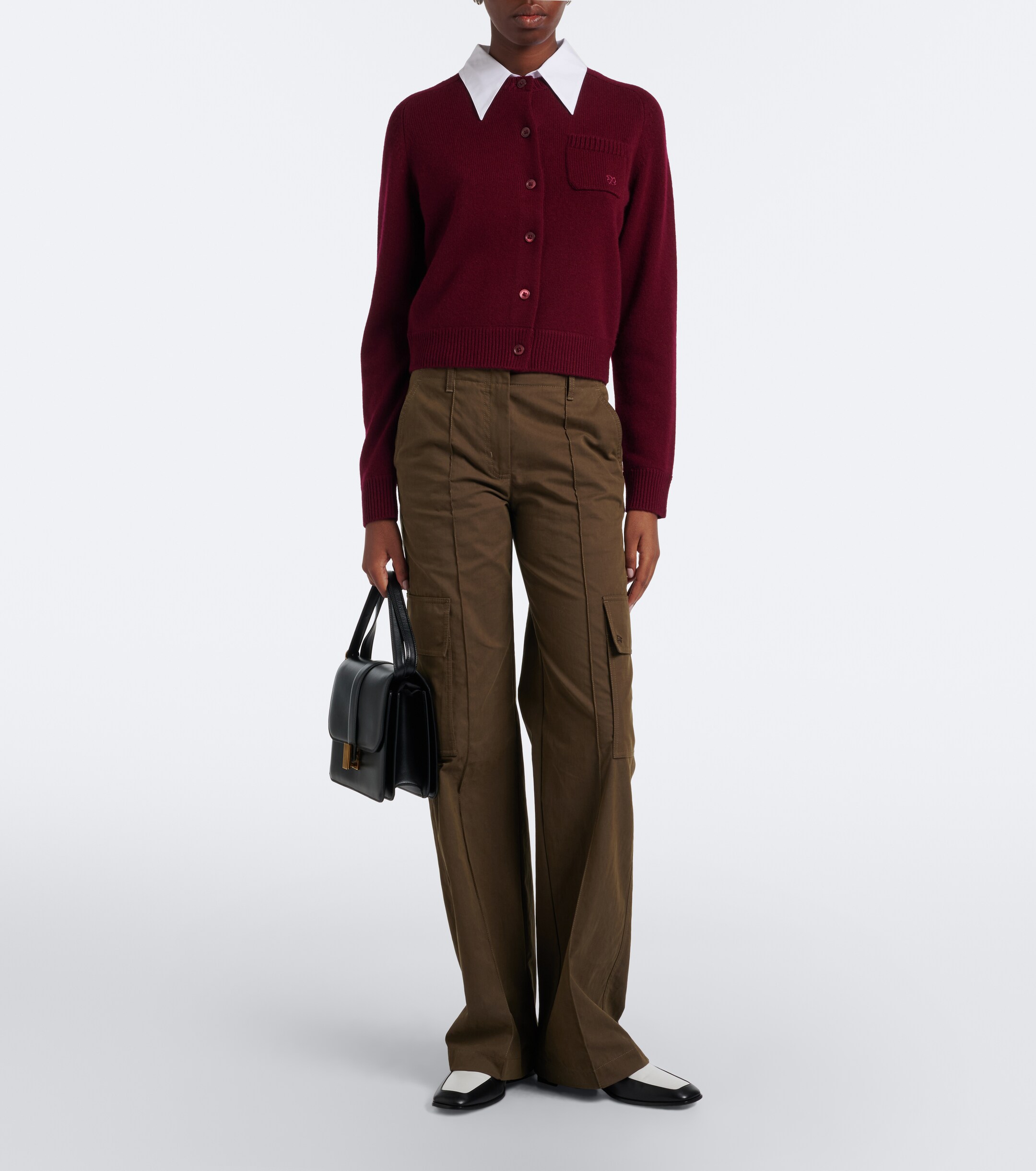 Dorothee Schumacher Dorothee Schumacher Layered wool and cashmere cardigan