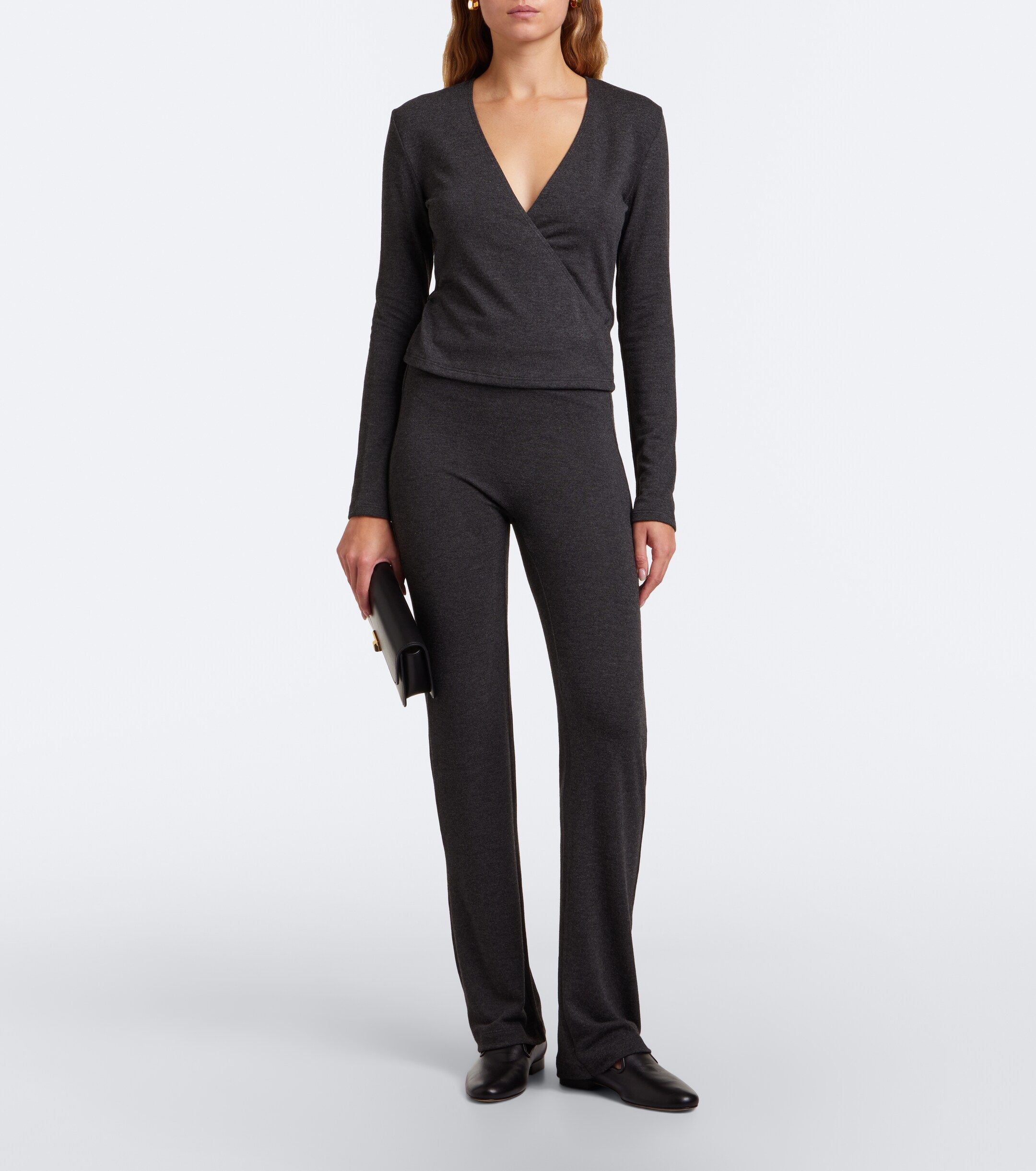 LESET Leset Lauren jersey straight pants