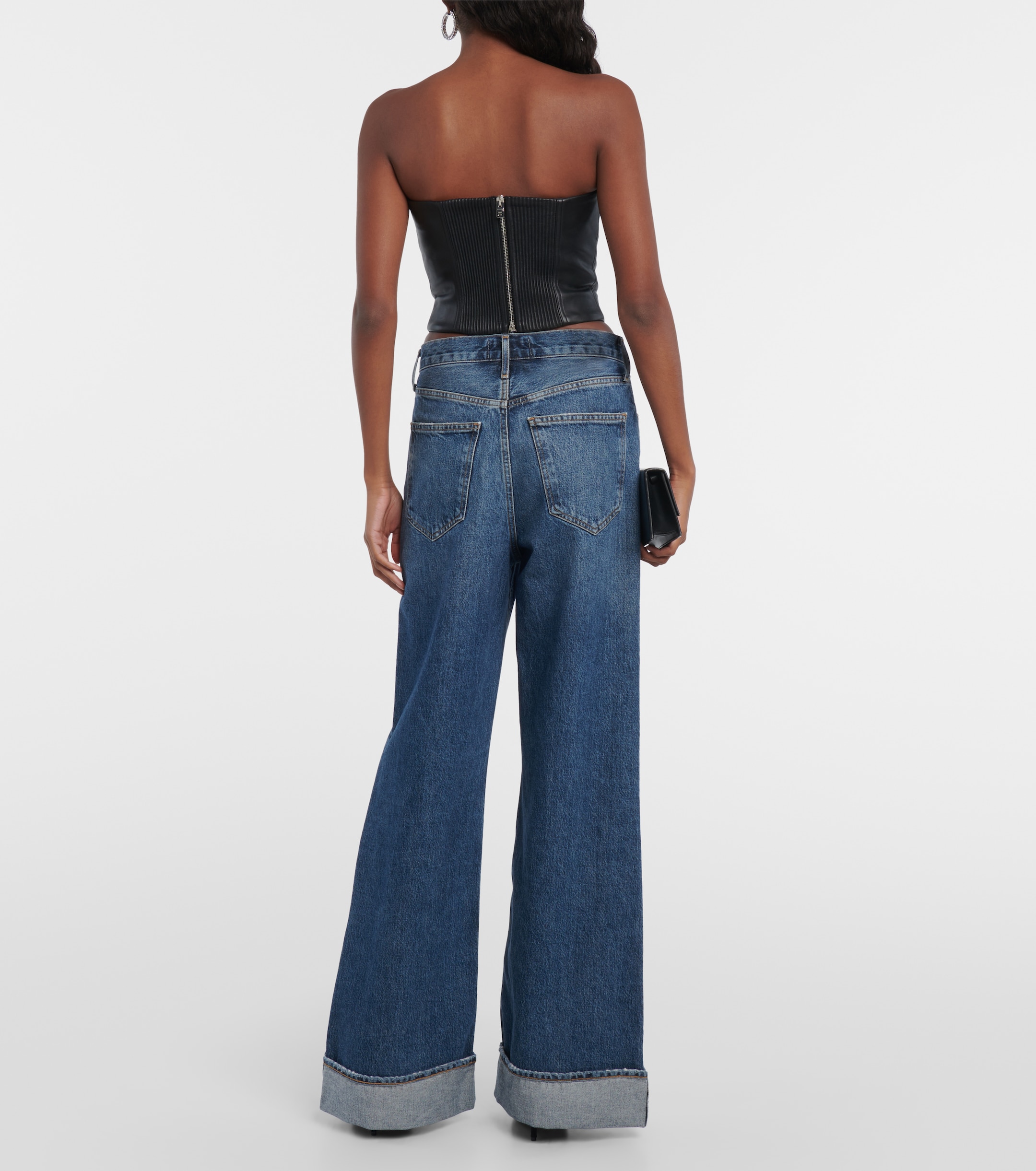AMIRI Zip-up bustier top
