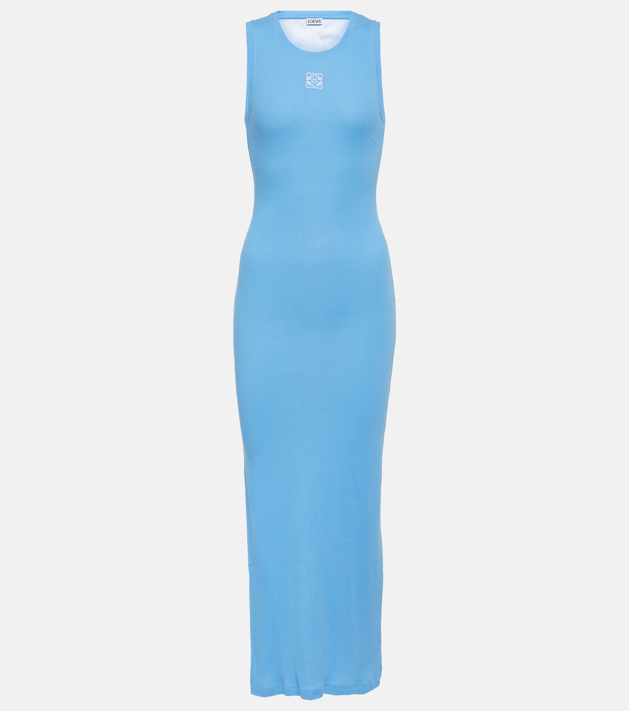 Loewe Anagram cotton-blend midi dress thumbnail