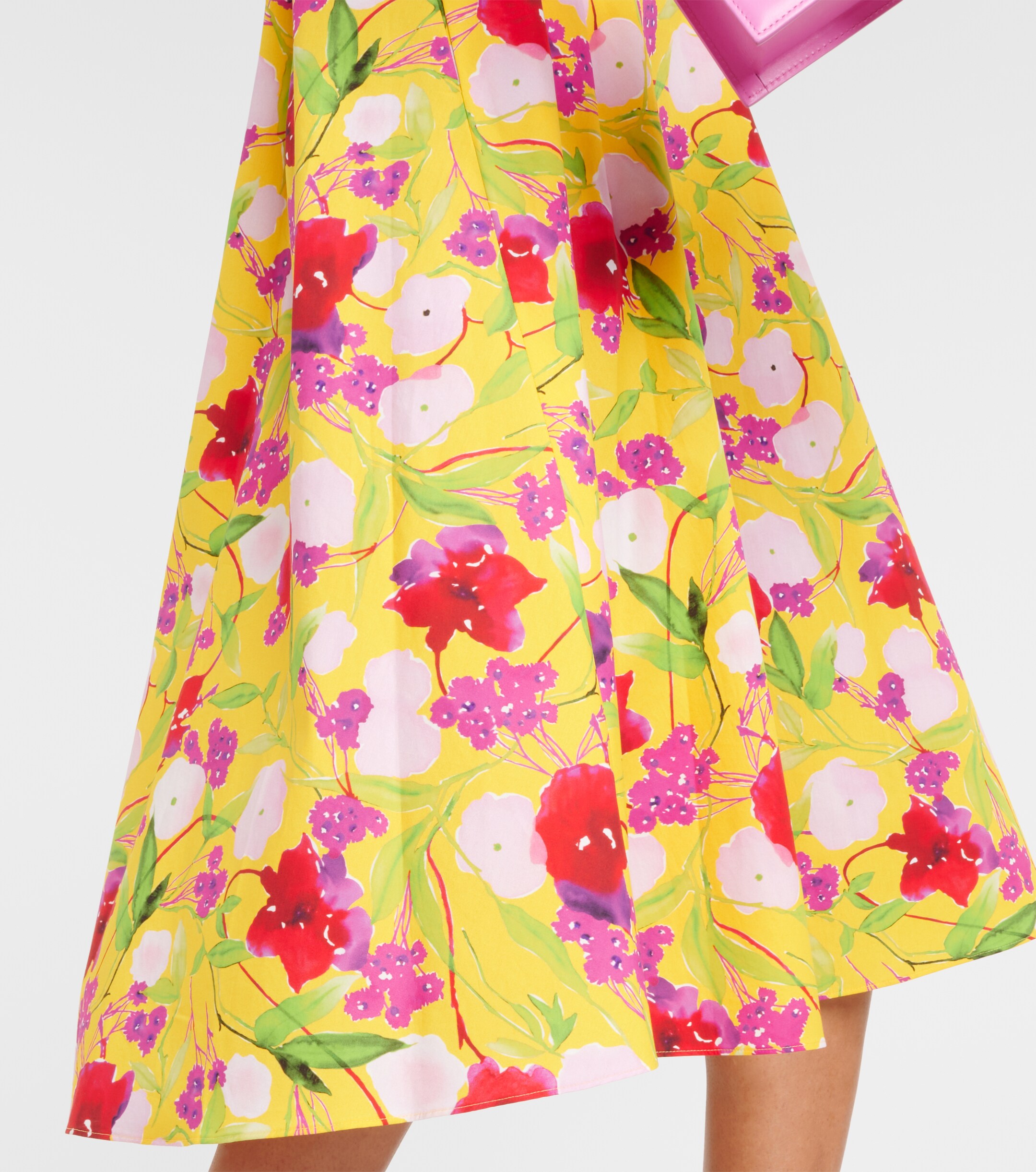 Carolina Herrera Floral cotton midi dress