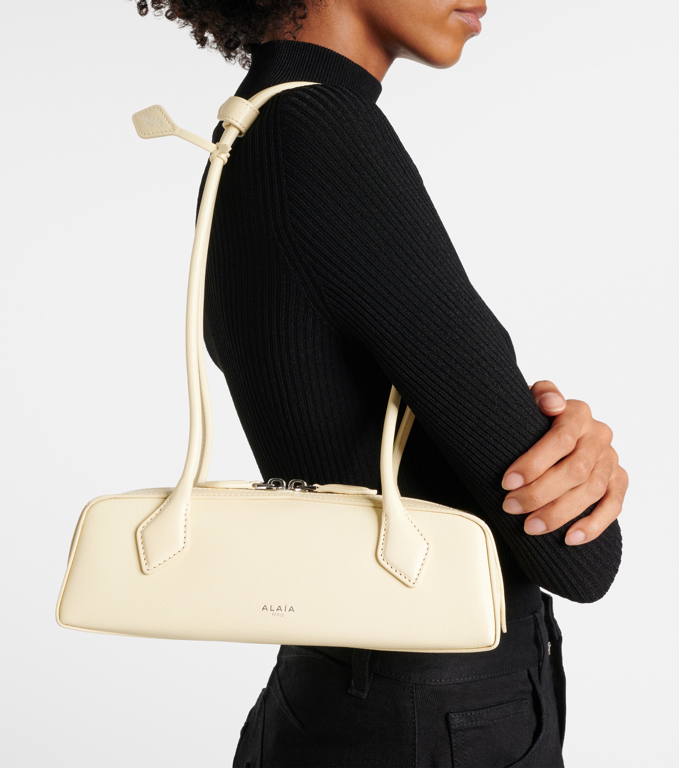 Alaïa Le Teckle Small leather shoulder bag