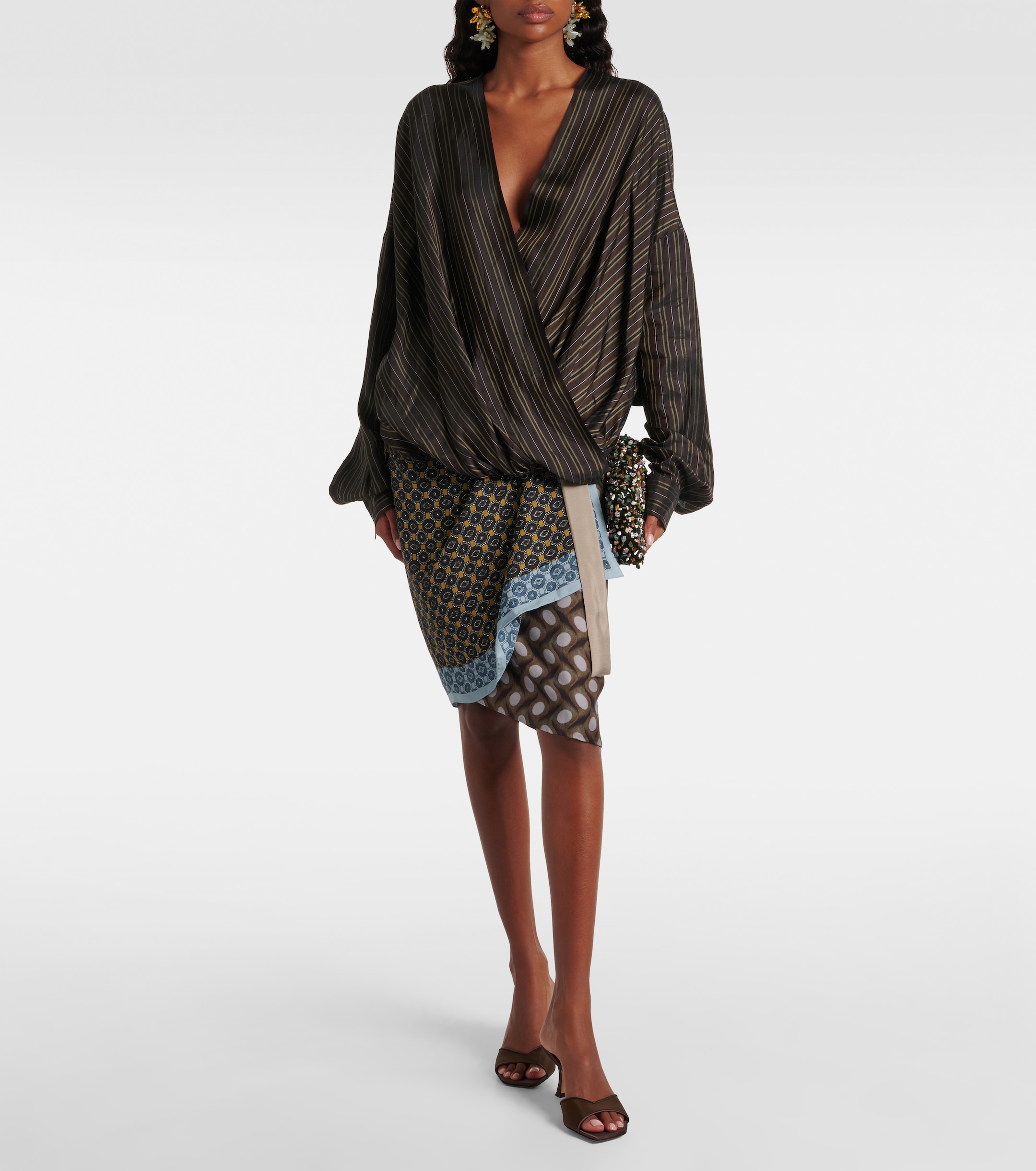 JIMMY CHOO Skye 70 mesh mules thumbnail