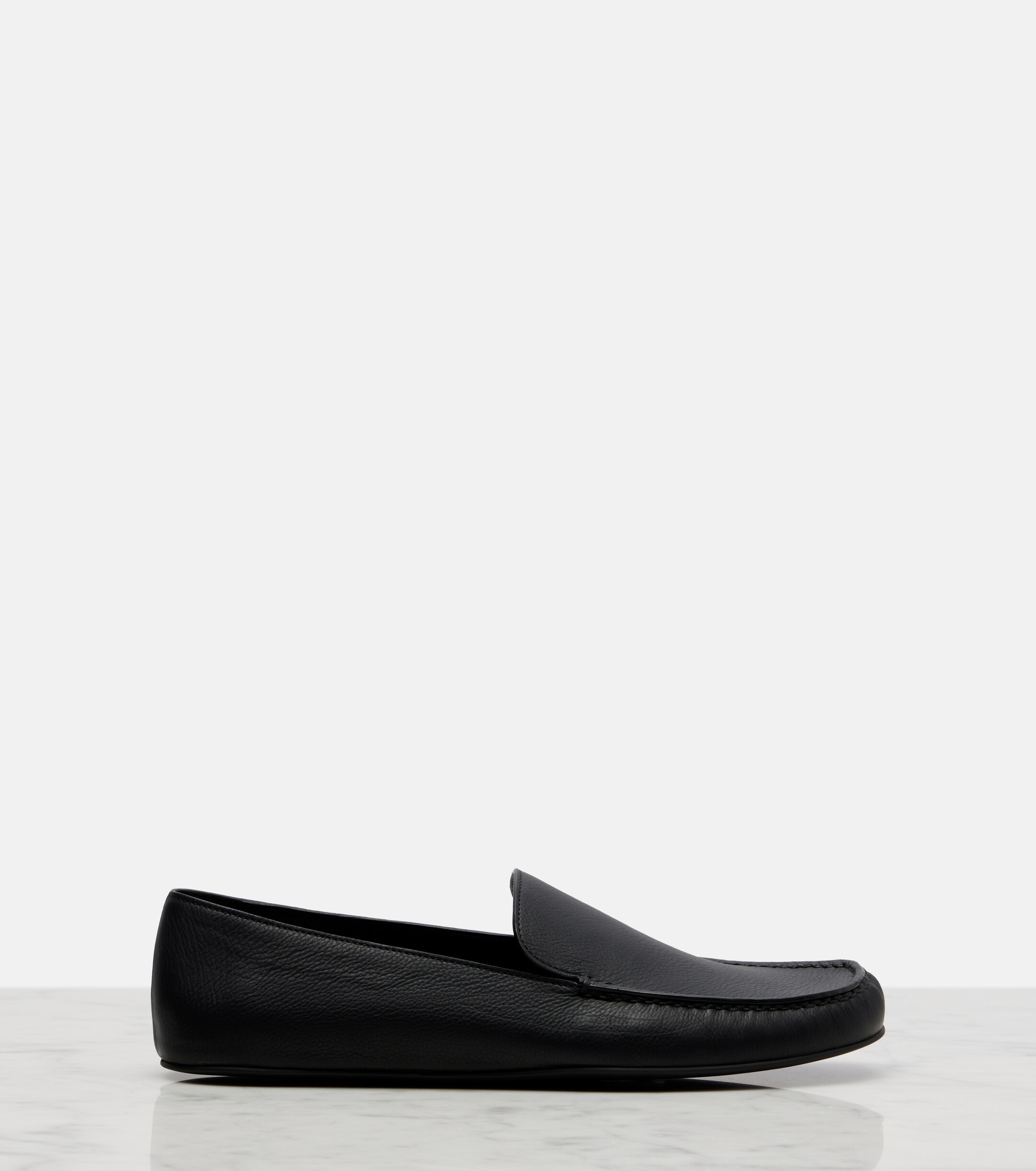 The Row Leo leather slip-on shoes thumbnail