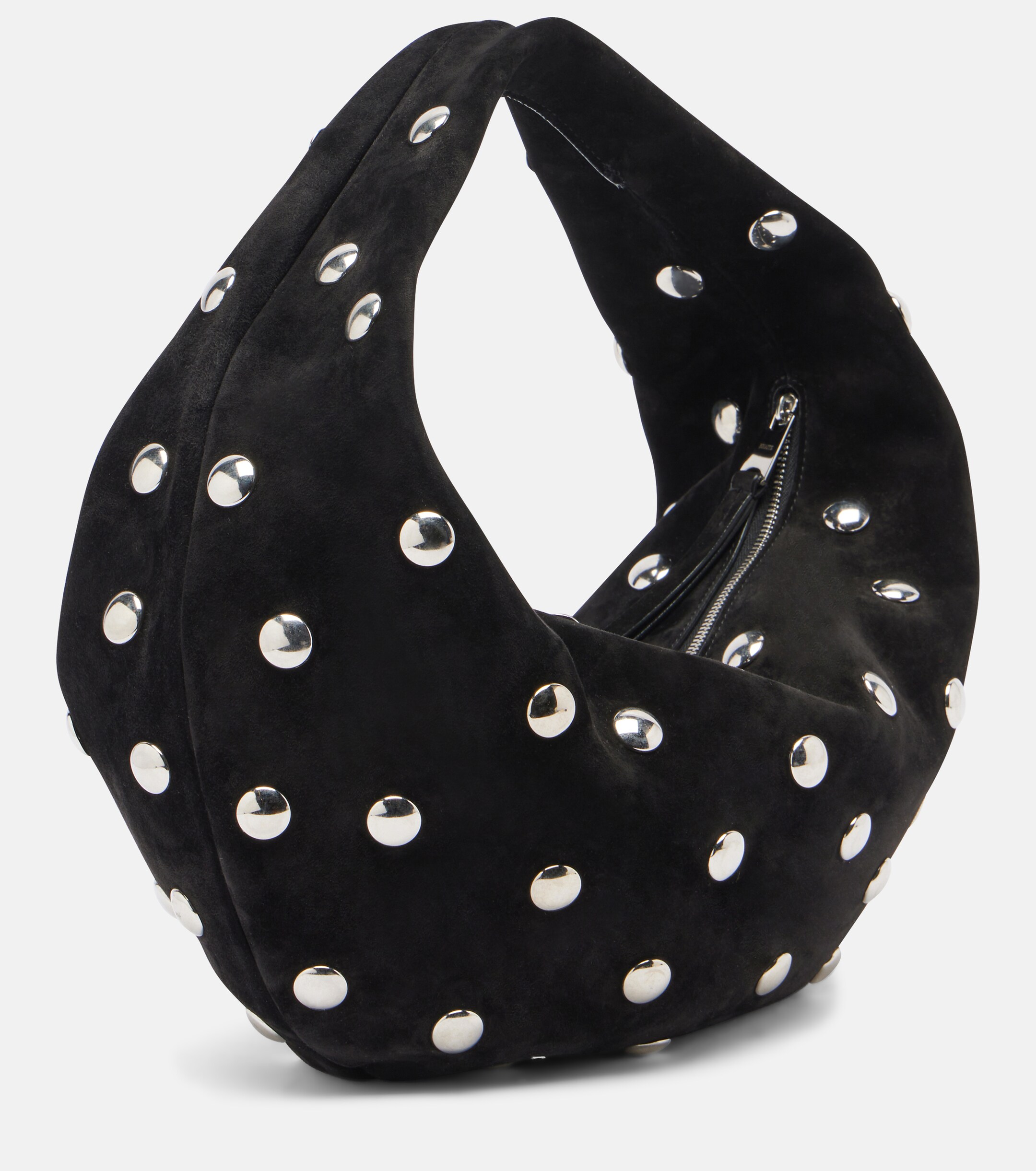 KHAITE Olivia Medium studded suede tote bag
