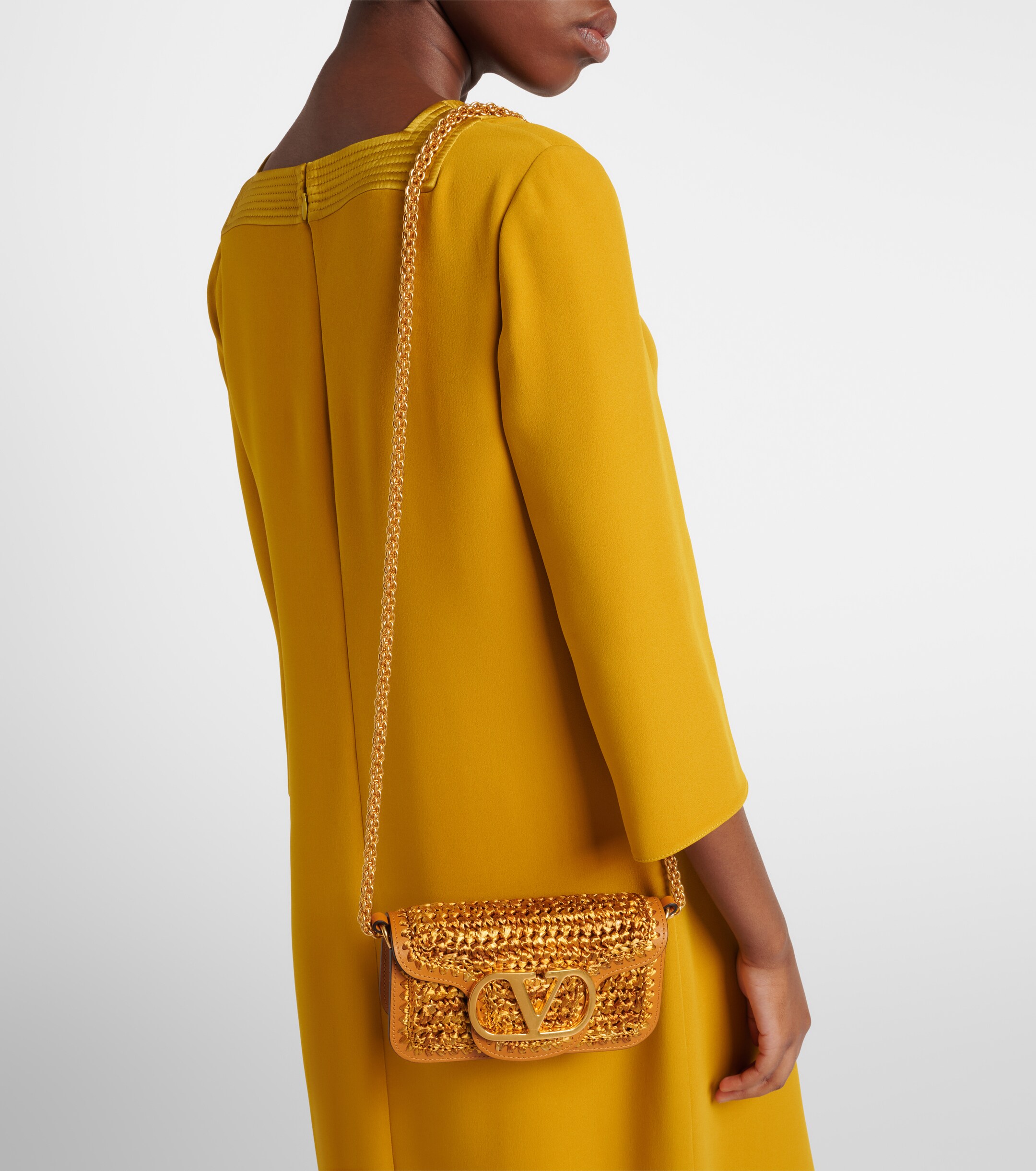 Valentino Garavani Locò Small crochet shoulder bag thumbnail