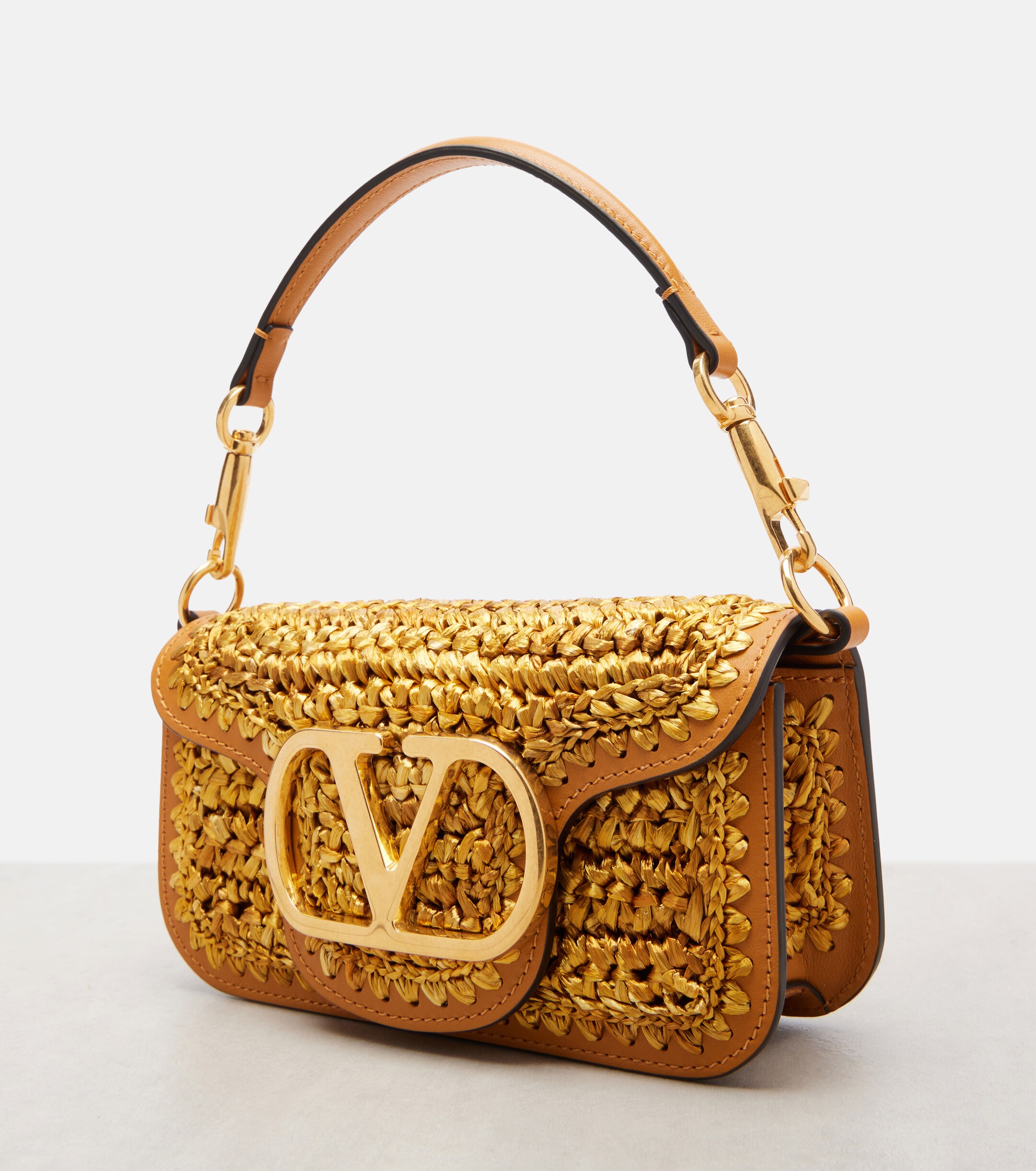 Valentino Garavani Locò Small crochet shoulder bag thumbnail