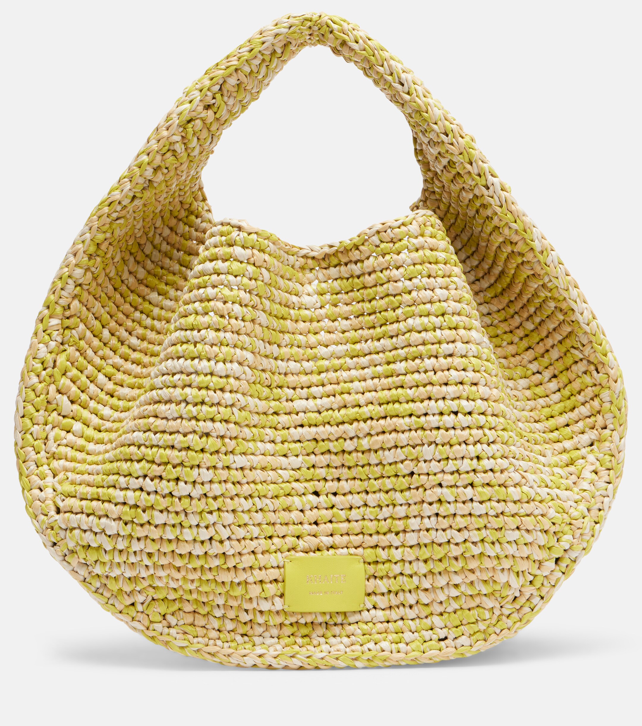 KHAITE Olivia Medium raffia top-handle bag