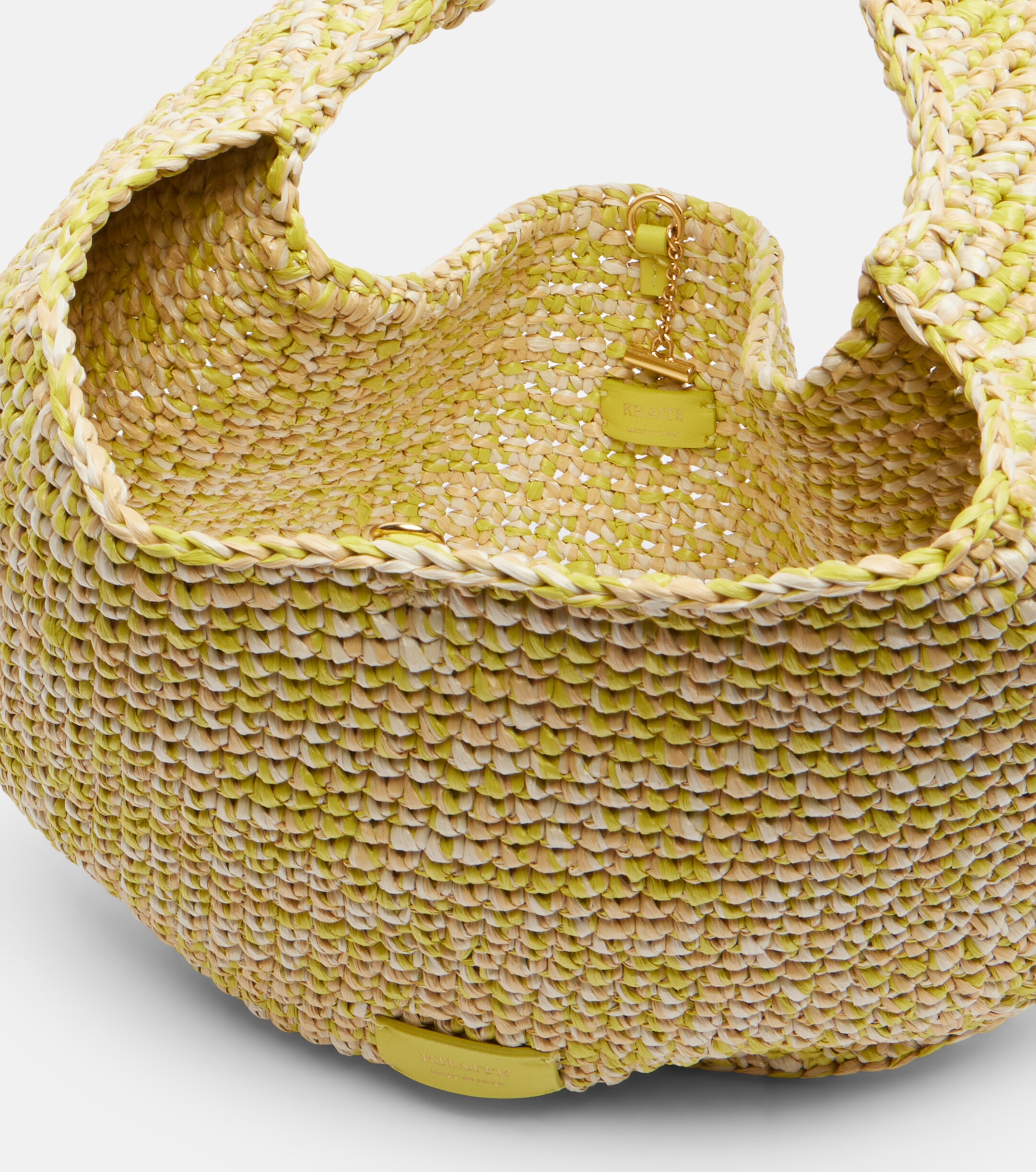 KHAITE Olivia Medium raffia top-handle bag