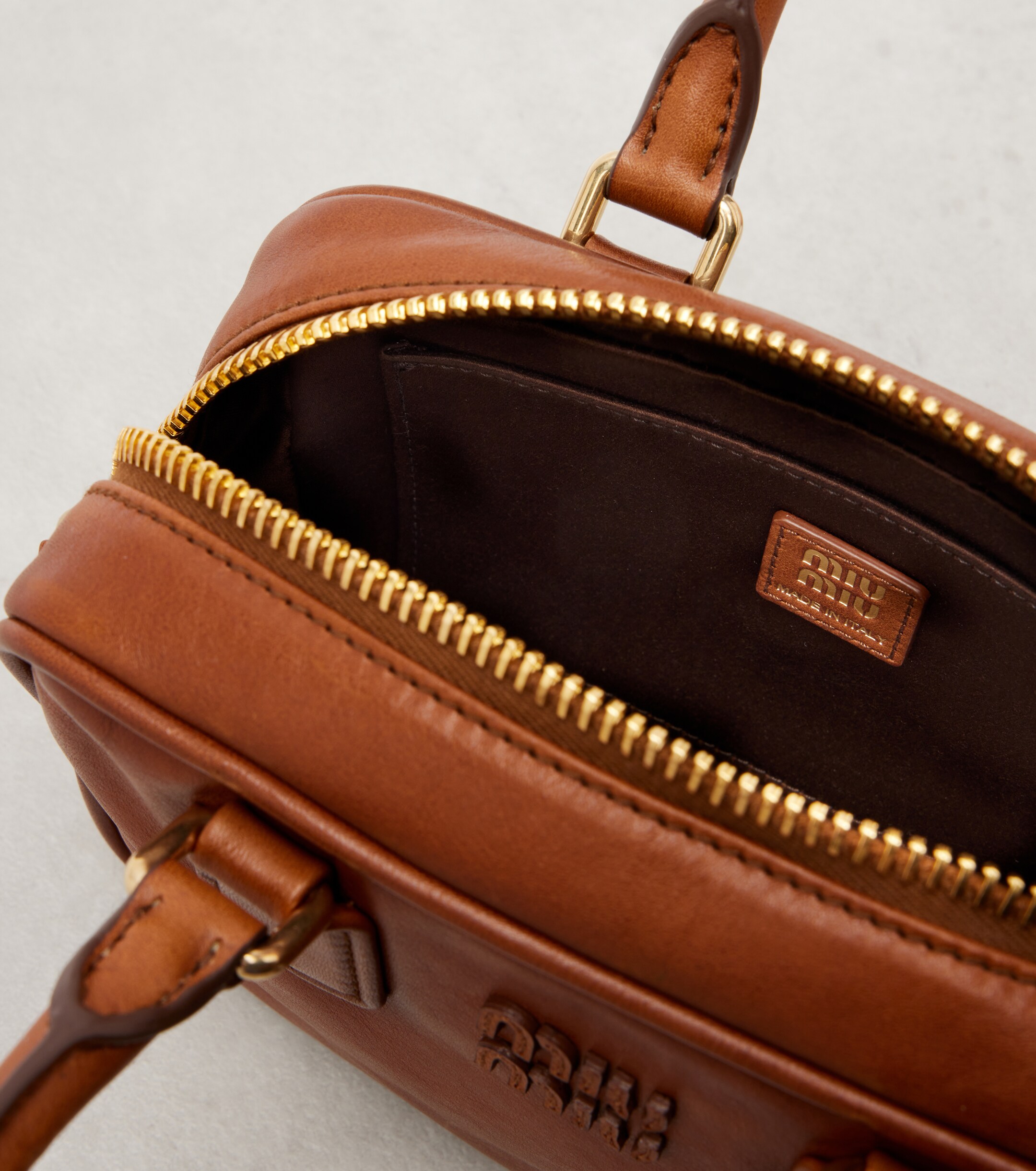 Miu Miu Arcadie Small leather tote bag