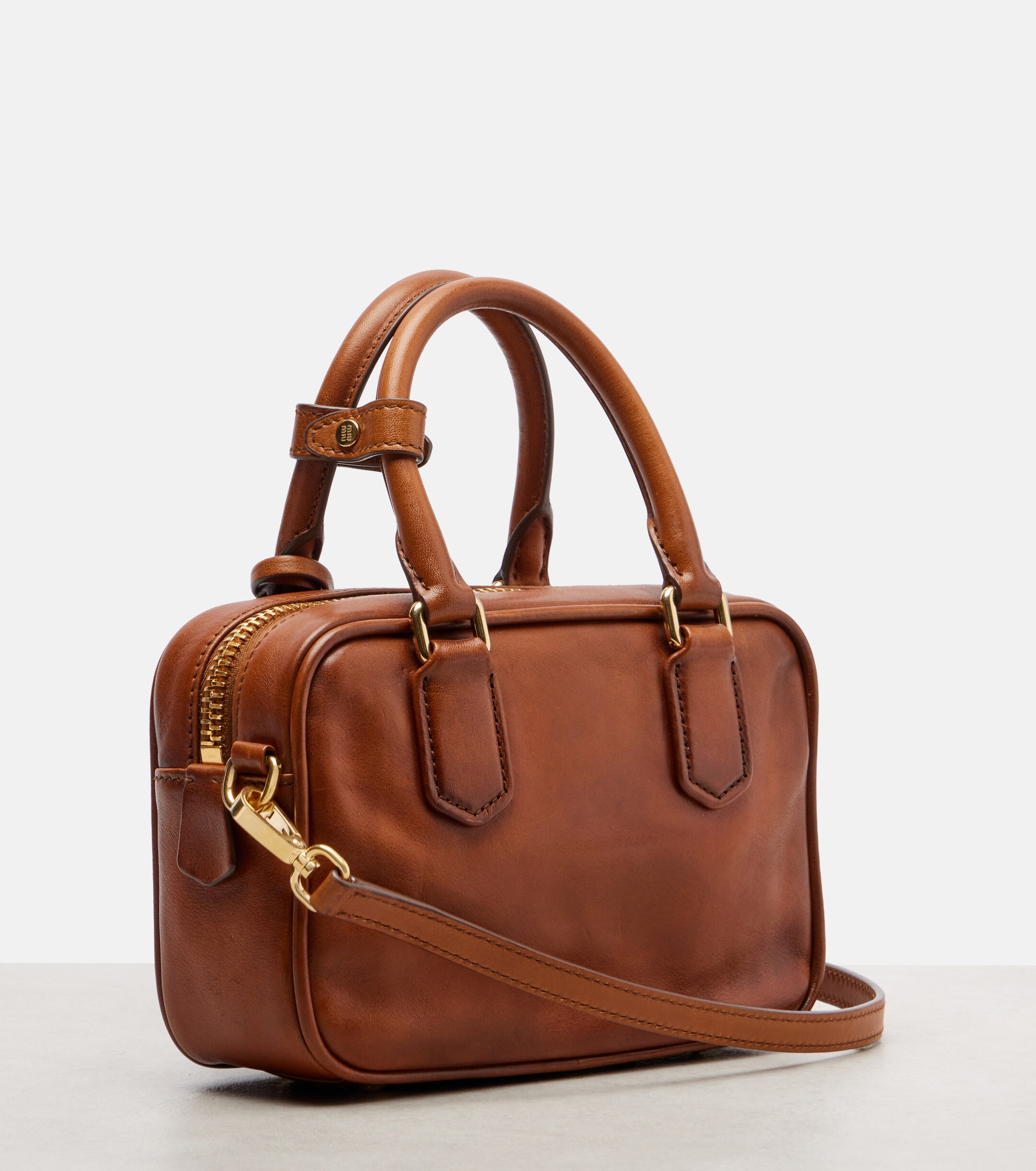 Miu Miu Arcadie Small leather tote bag