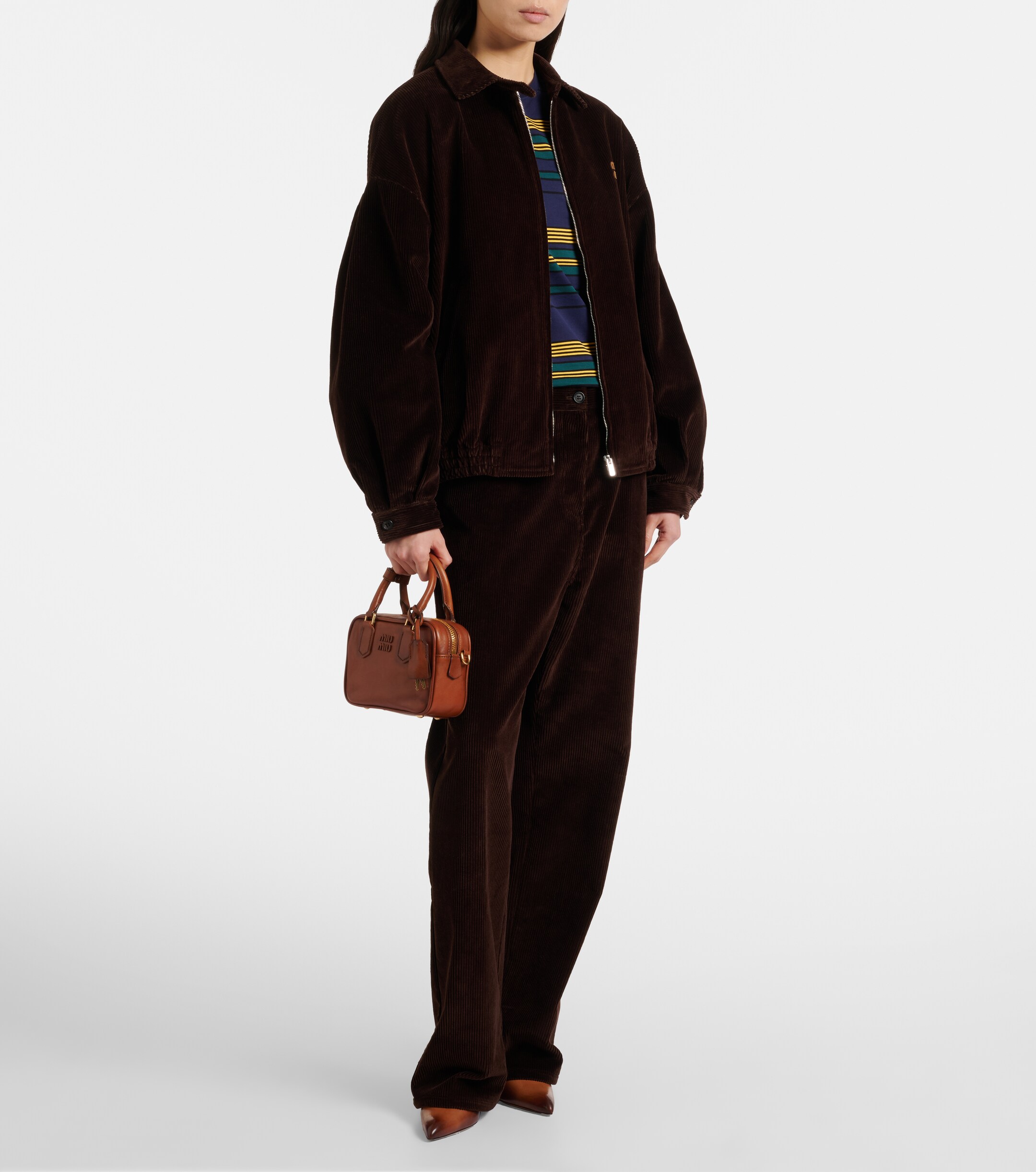 Miu Miu Arcadie Small leather tote bag