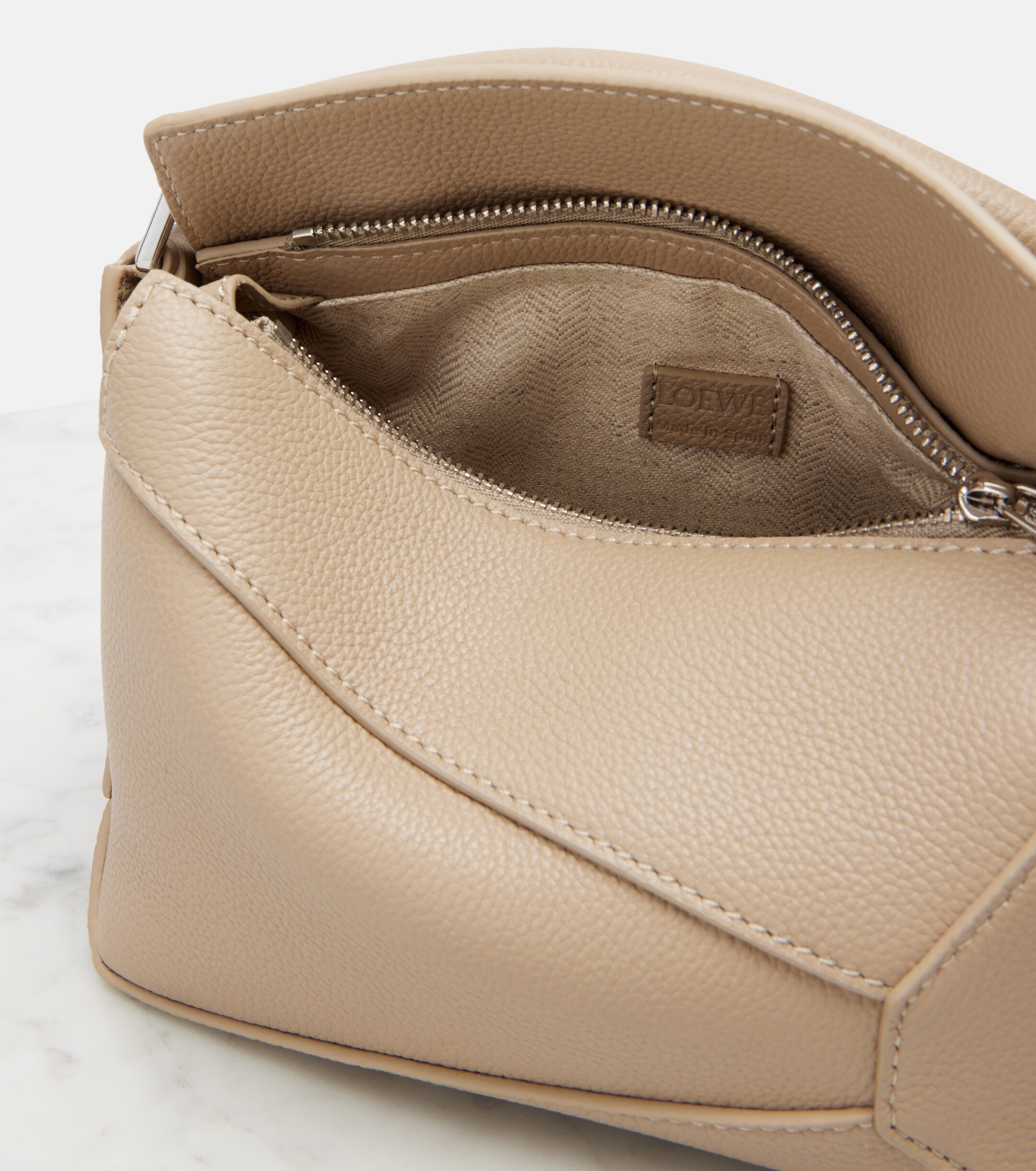 Loewe Puzzle Edge Mini leather top-handle bag