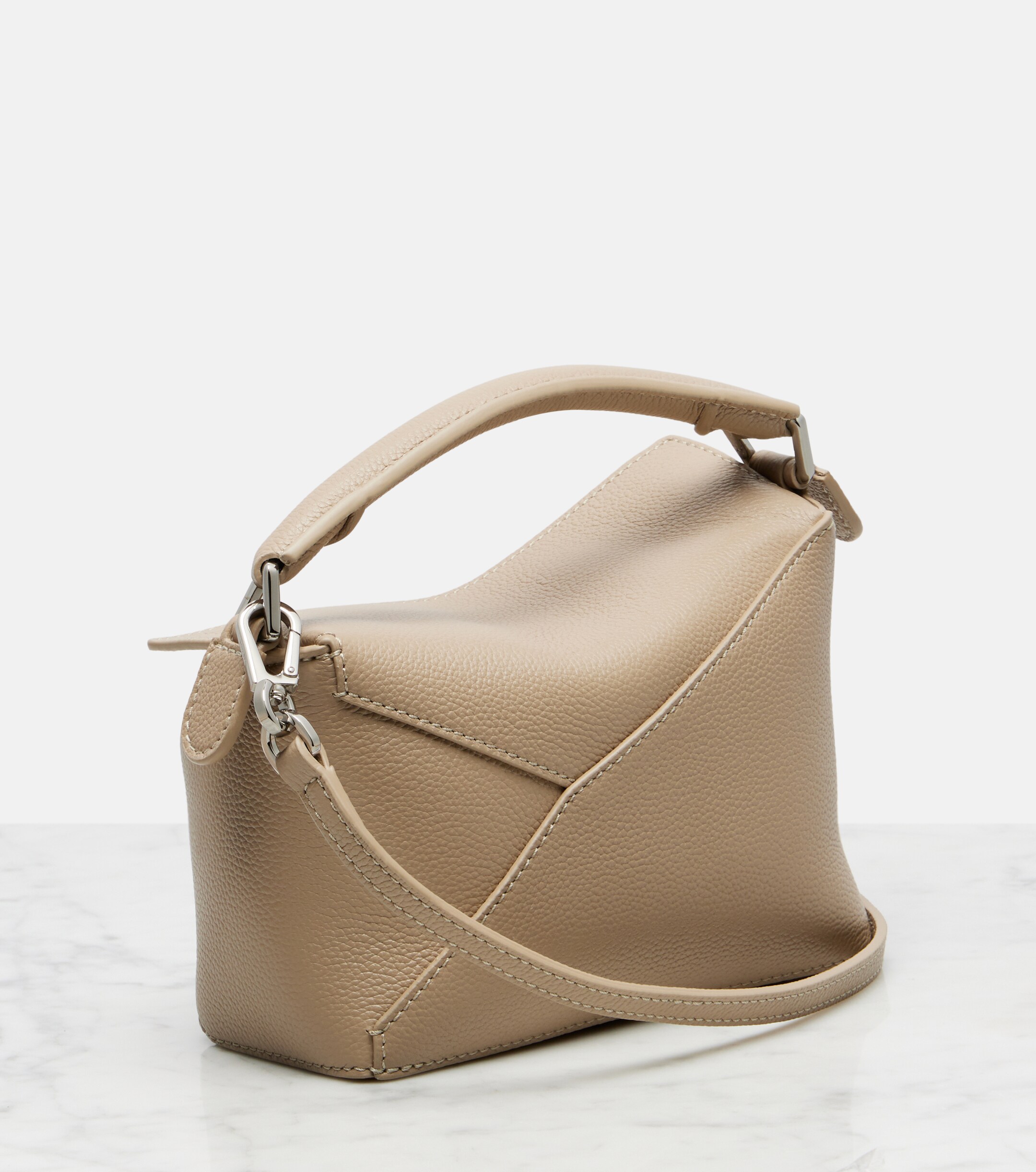 Loewe Puzzle Edge Mini leather top-handle bag