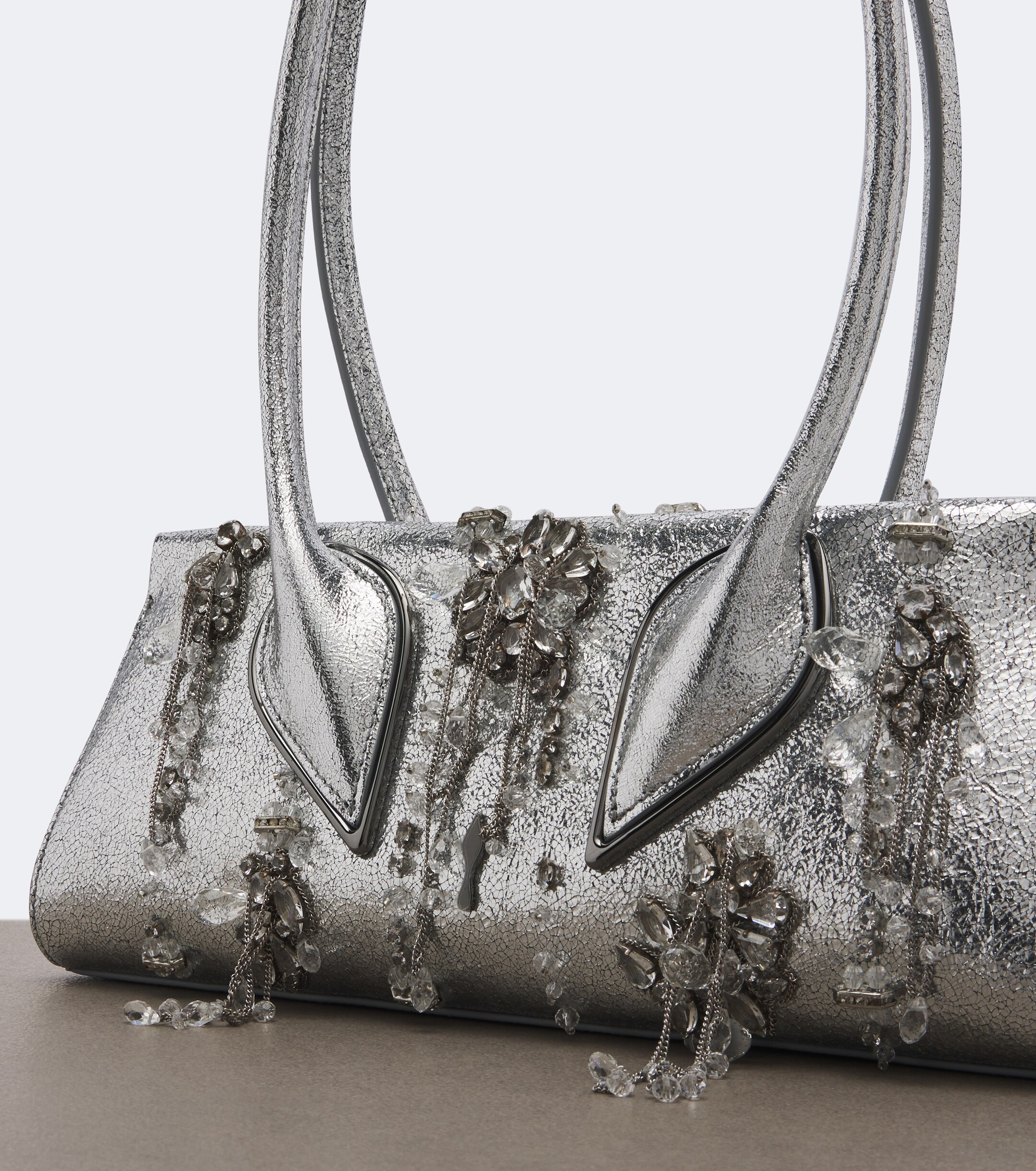 CHRISTIAN LOUBOUTIN Venus Small embellished leather shoulder bag