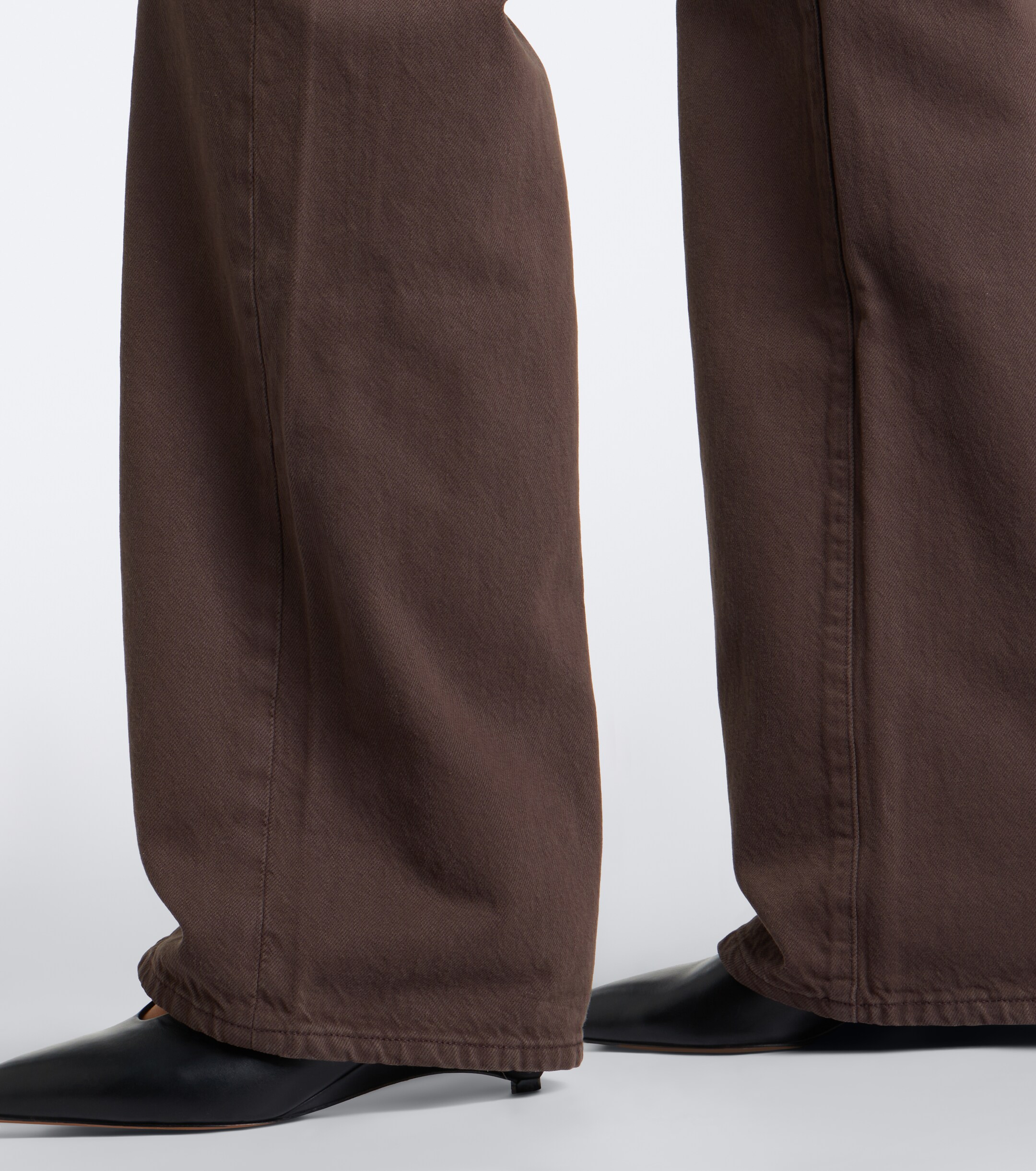 FRAME Frame Gray wide-leg jeans