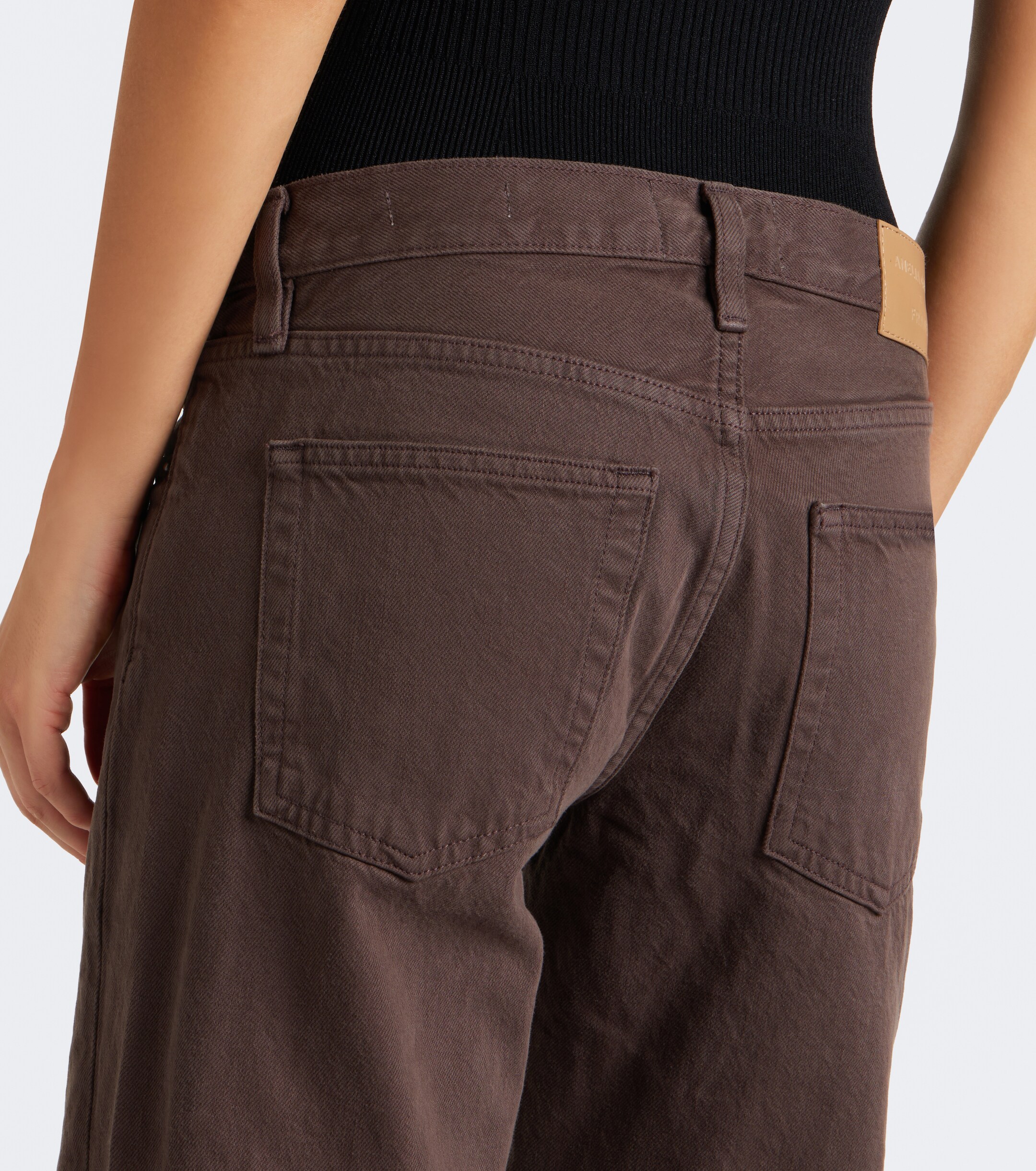 FRAME Frame Gray wide-leg jeans