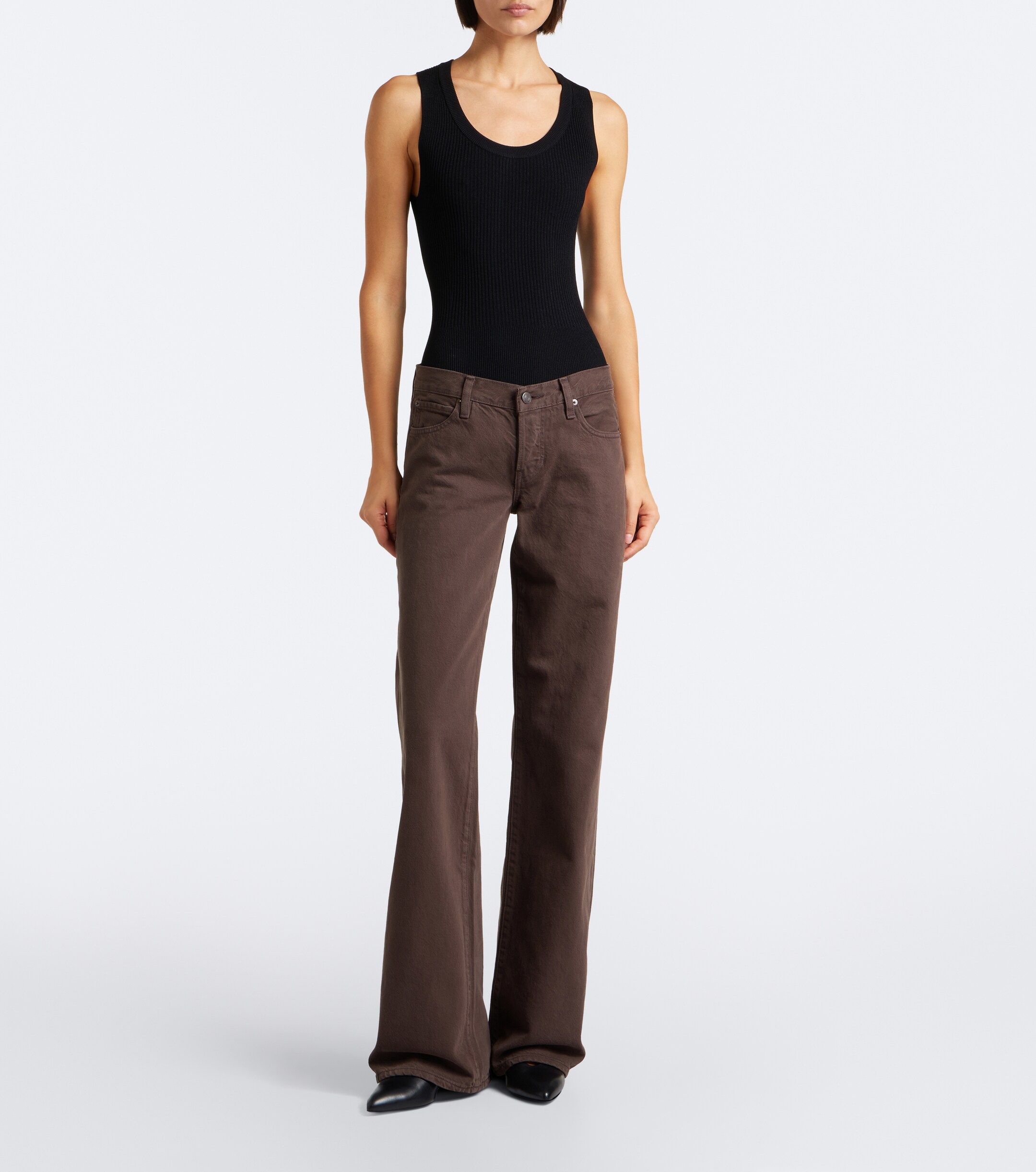 FRAME Frame Gray wide-leg jeans