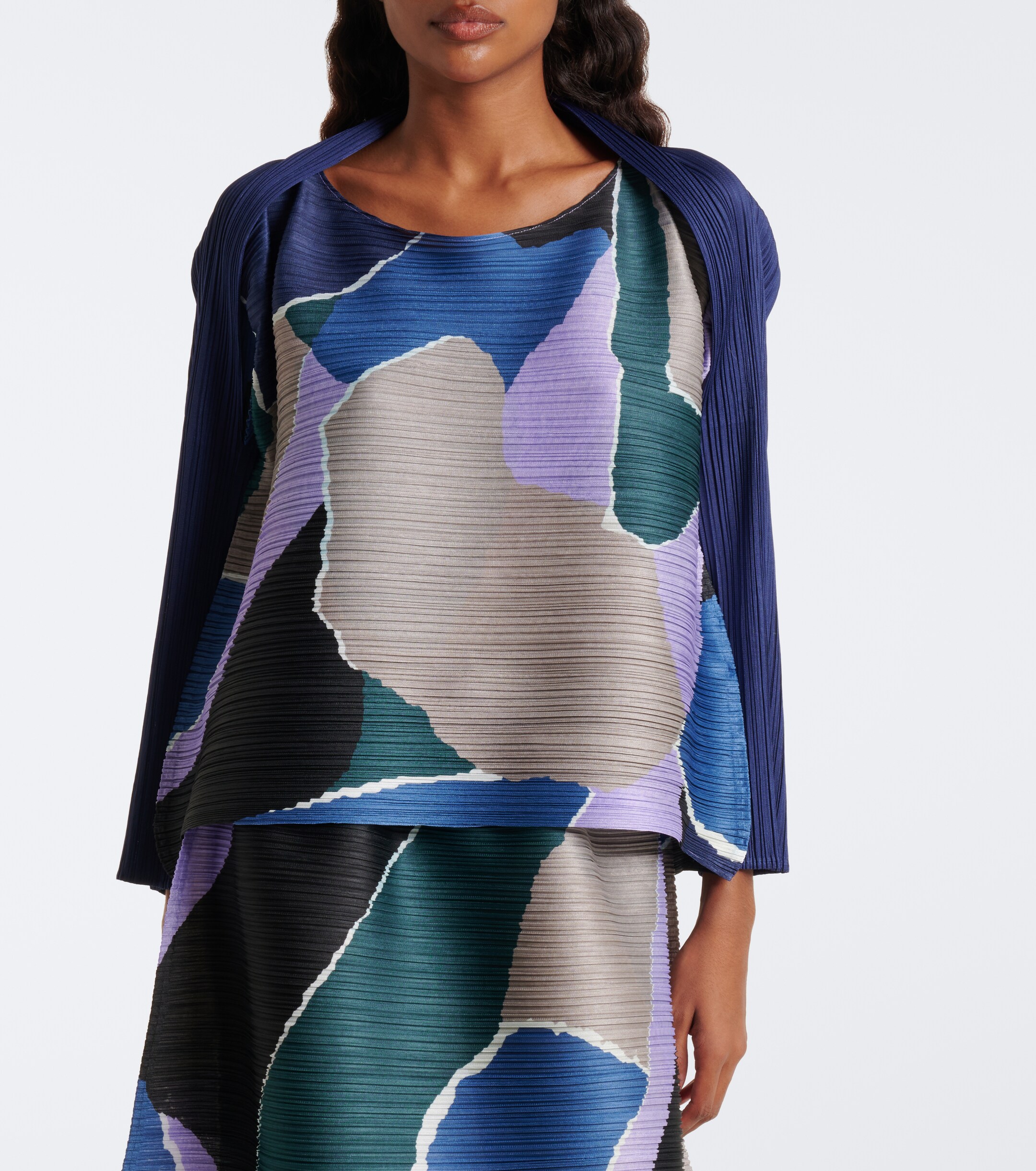 PLEATS PLEASE ISSEY MIYAKE Pleats Please Issey Miyake Surprise! printed pleated top