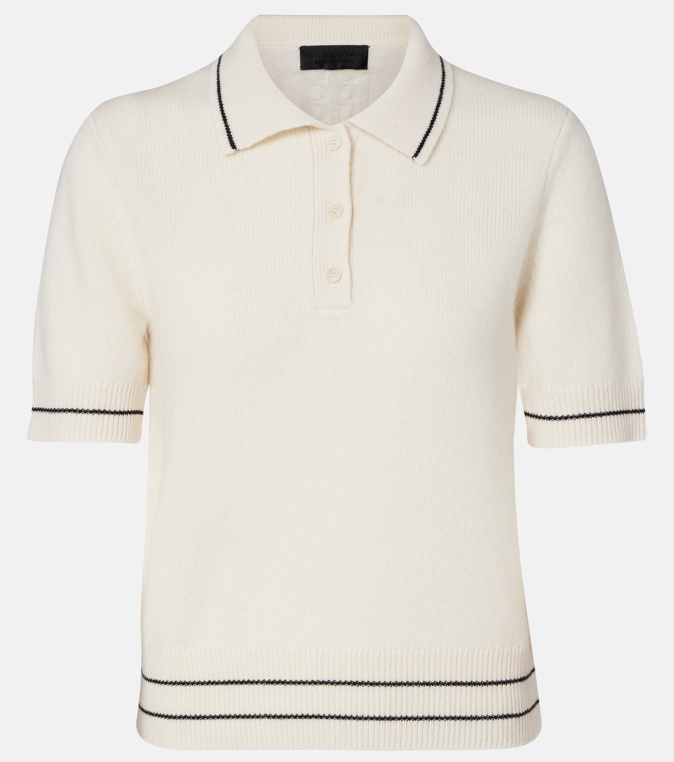 Nili Lotan Nili Lotan Carline cashmere polo shirt