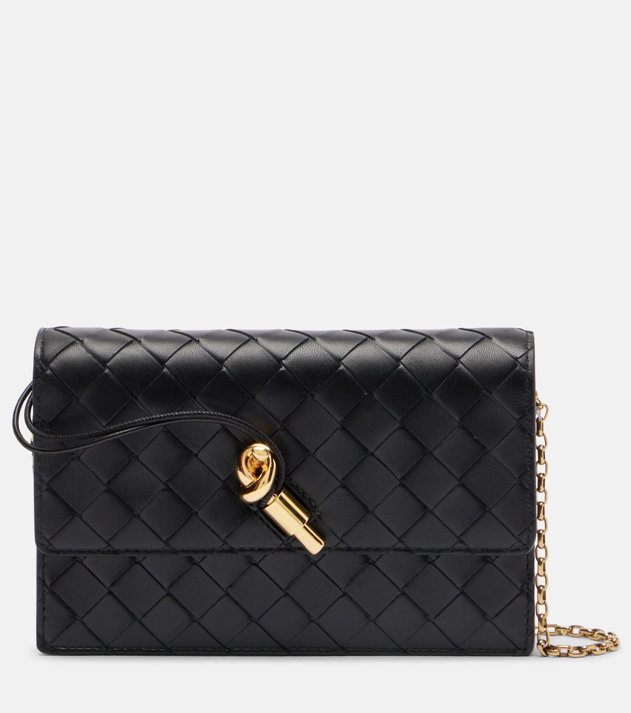 Bottega Veneta Andiamo Intrecciato leather shoulder bag