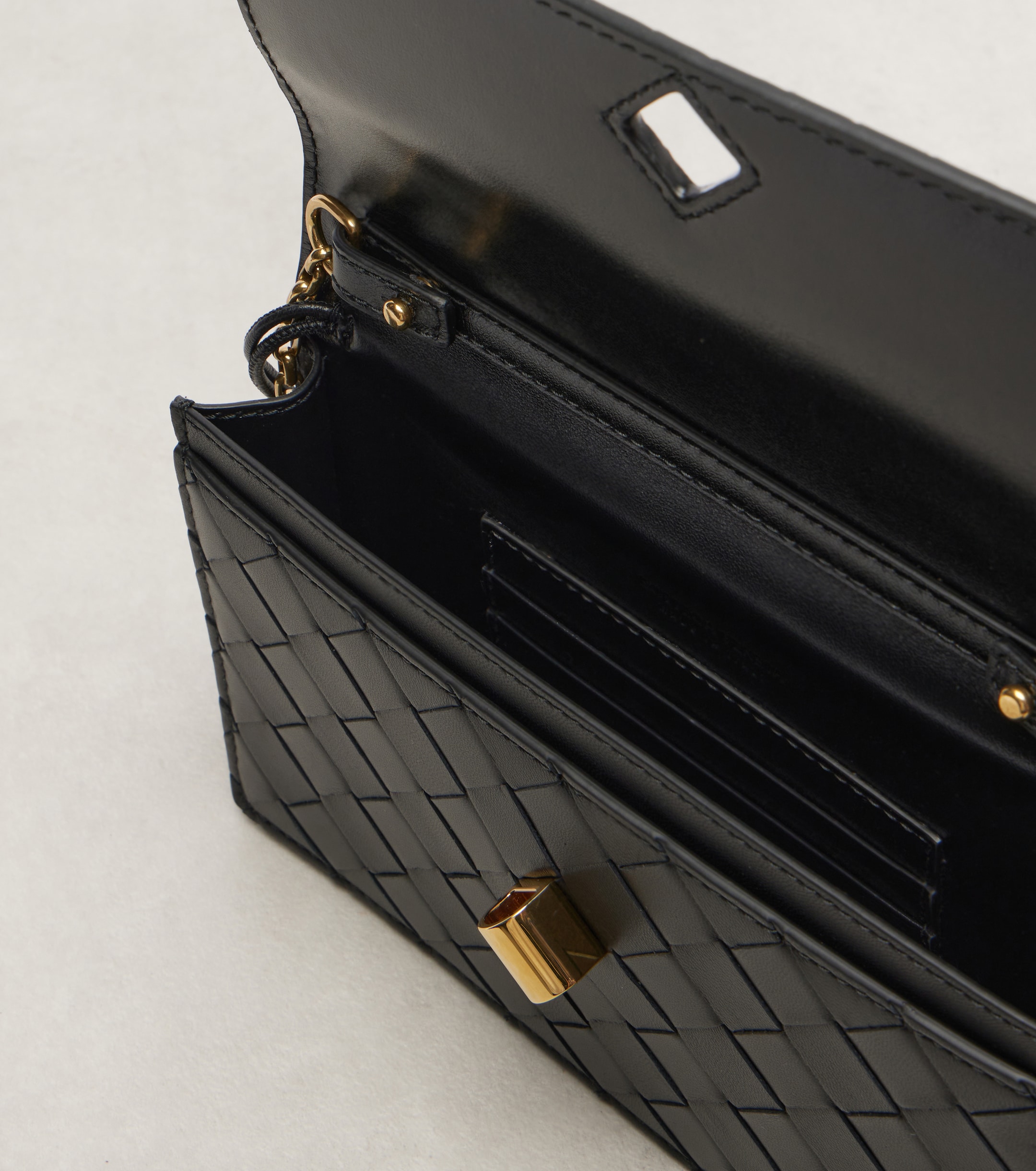 Bottega Veneta Andiamo Intrecciato leather shoulder bag