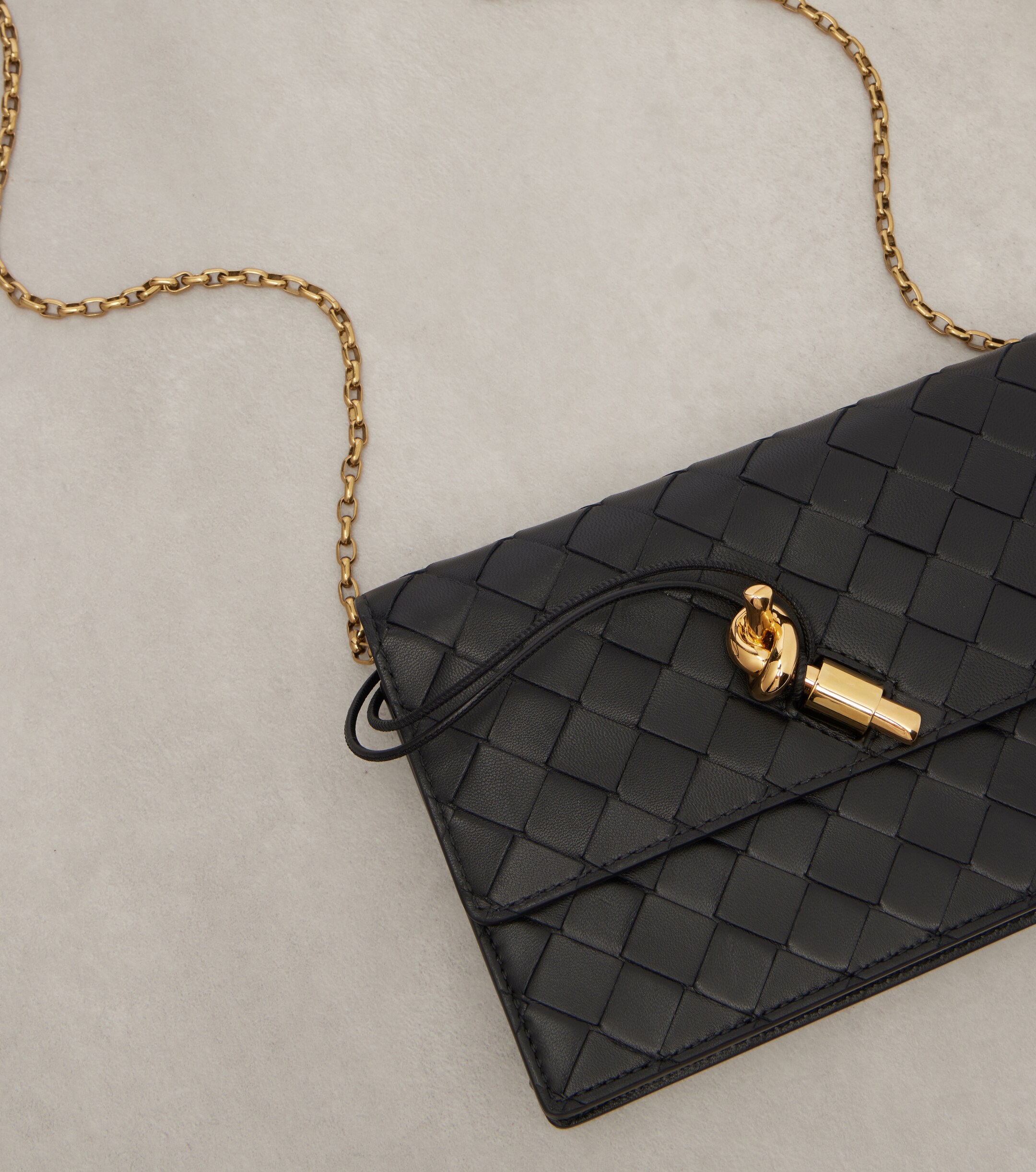 Bottega Veneta Andiamo Intrecciato leather shoulder bag