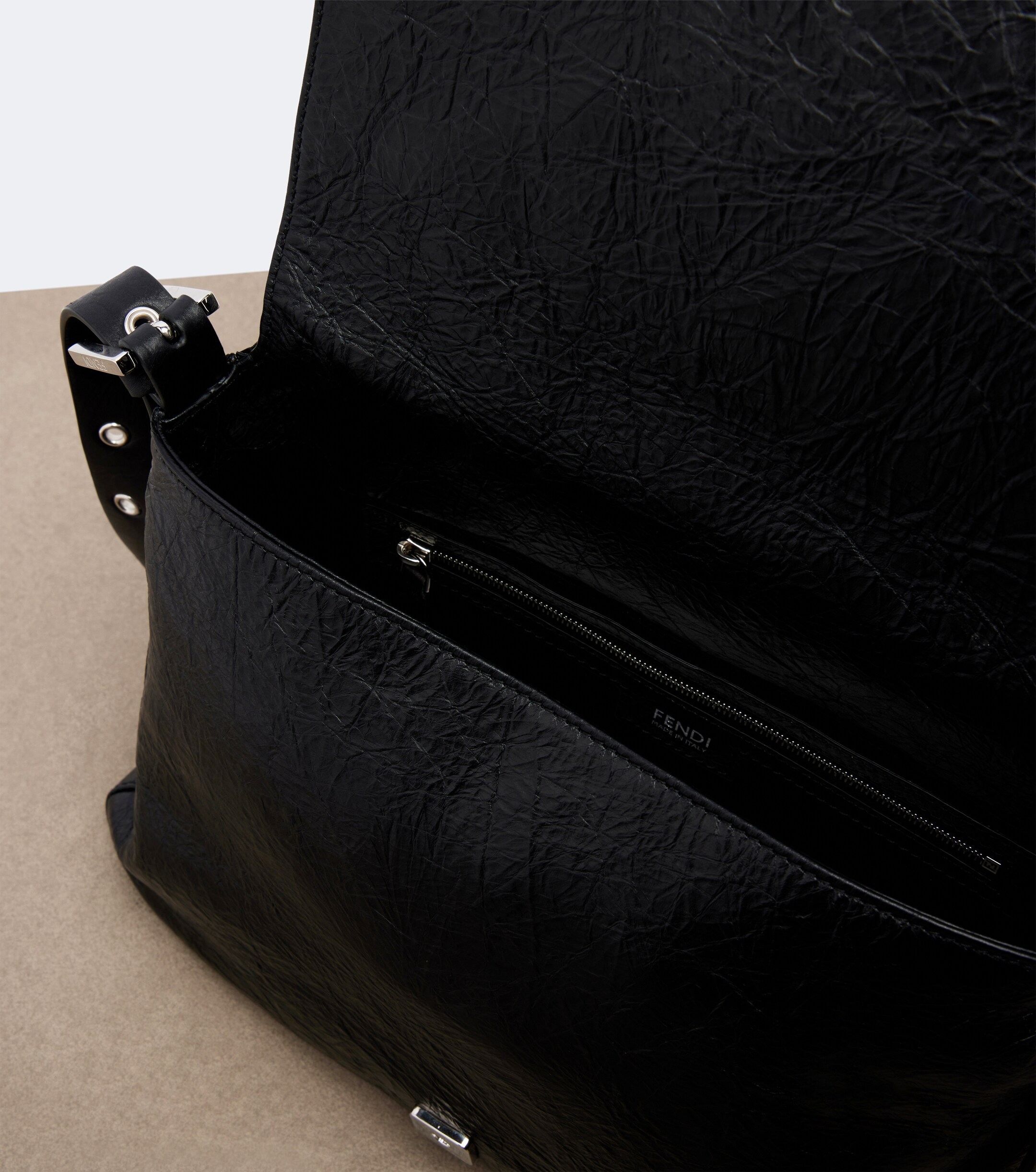 Fendi Fendi Baguette Flap Medium leather shoulder bag