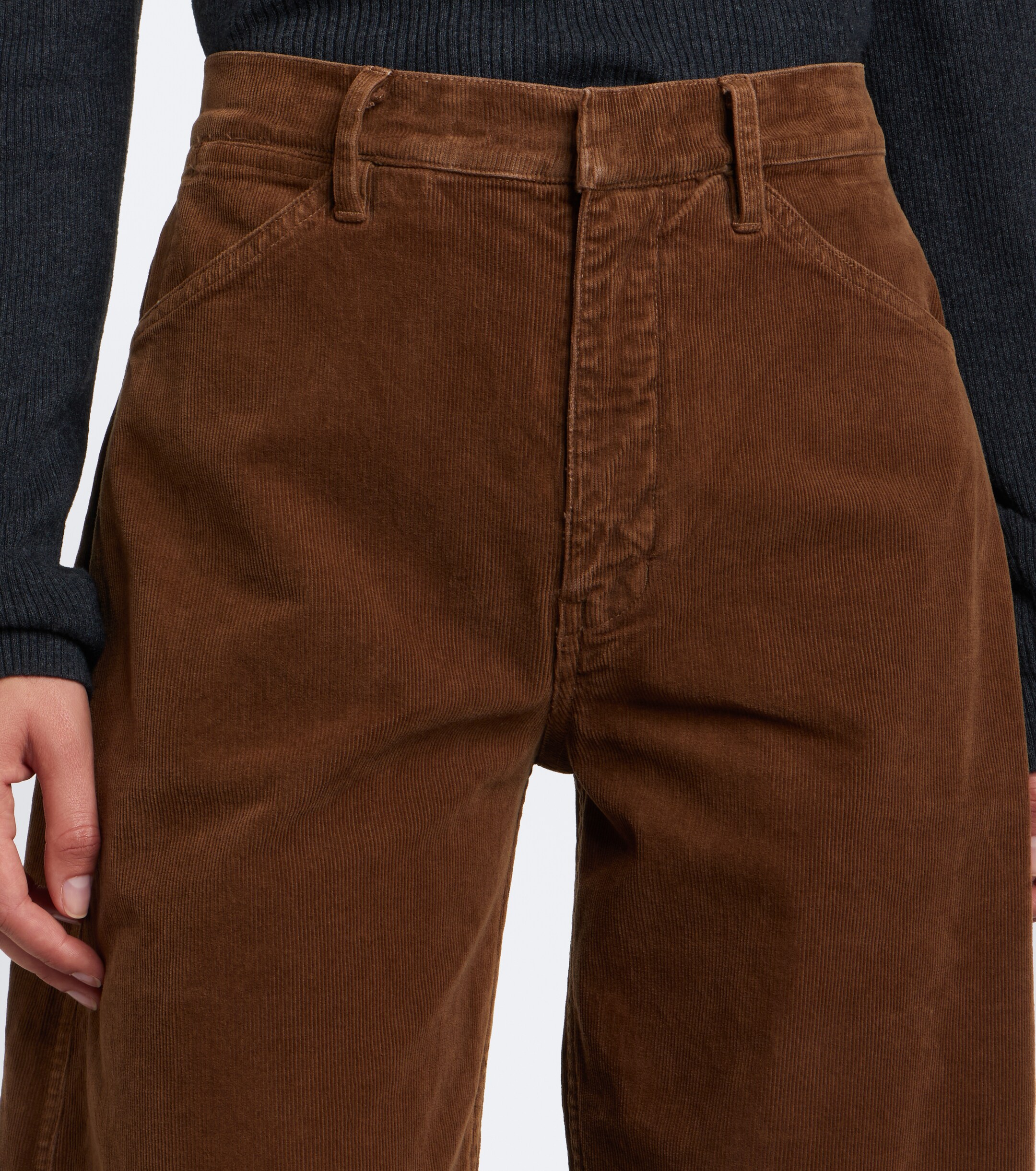 Nili Lotan Nili Lotan Tribeca corduroy barrel-leg pants