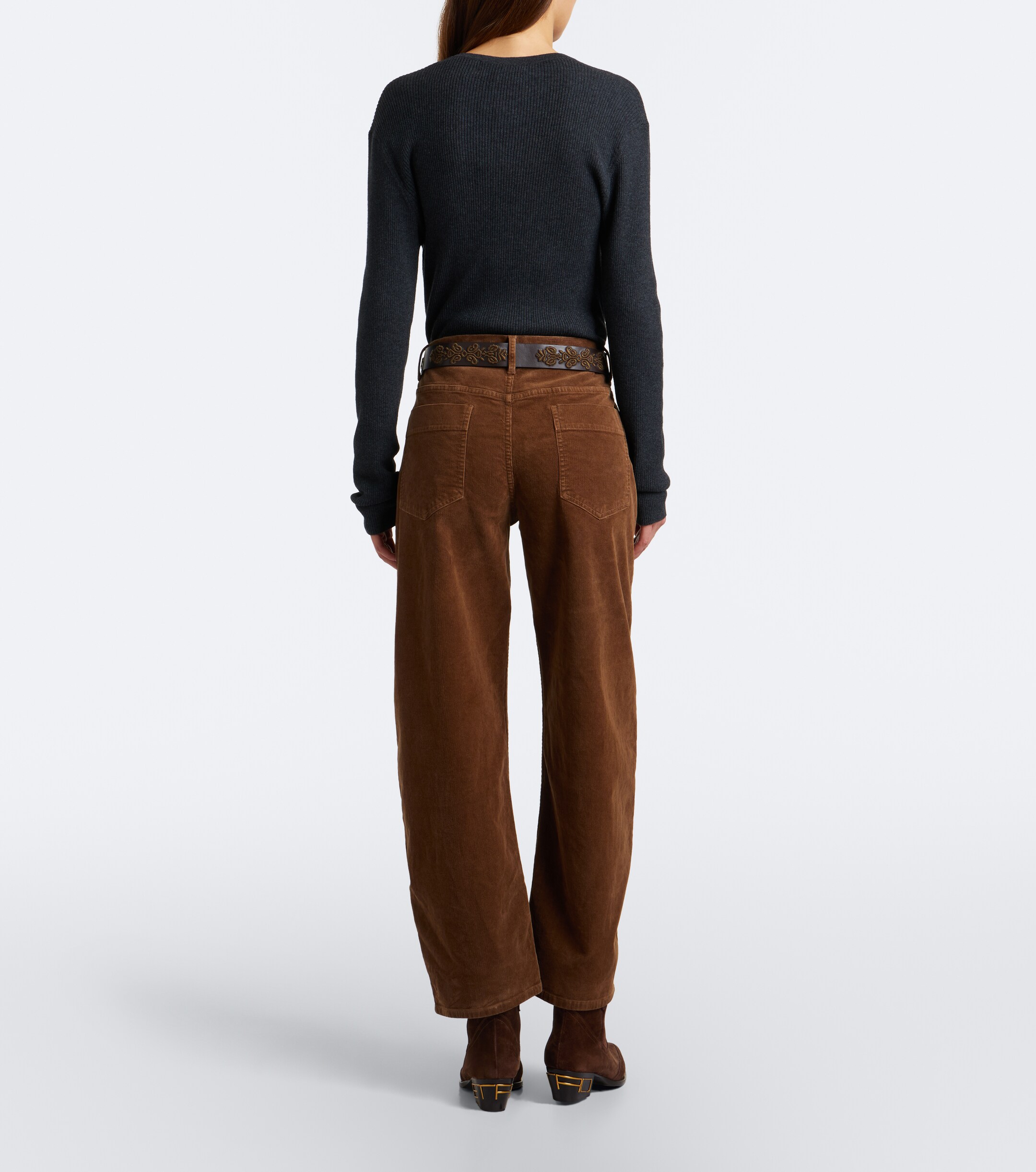 Nili Lotan Nili Lotan Tribeca corduroy barrel-leg pants