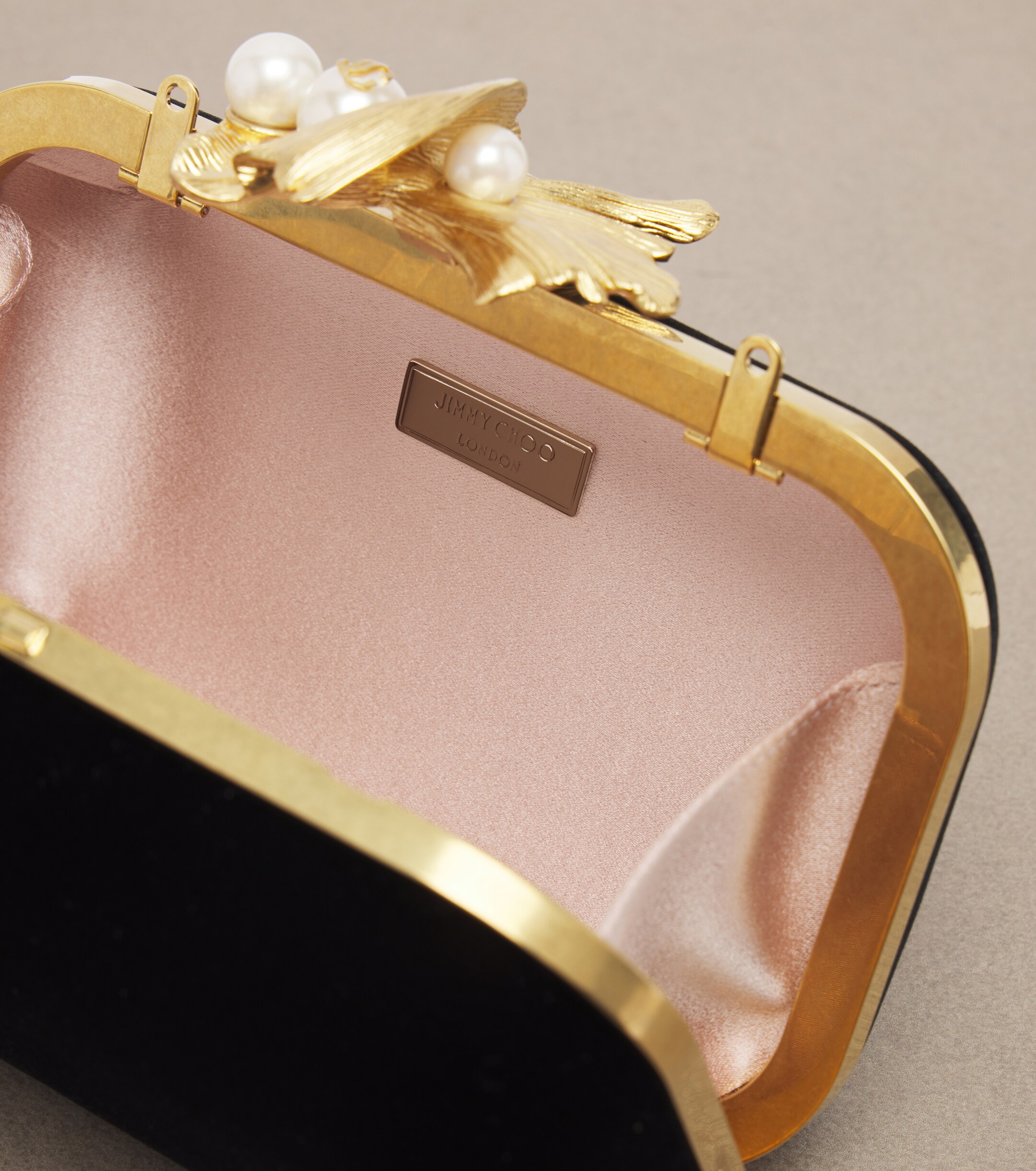 JIMMY CHOO Jimmy Choo Cloud embellished velvet clutch