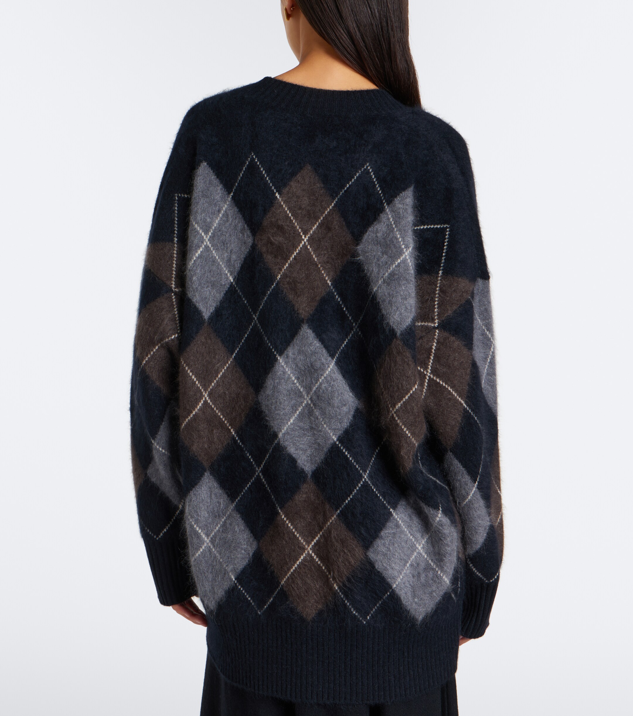 LISA YANG Lisa Yang Elaria argyle cashmere cardigan