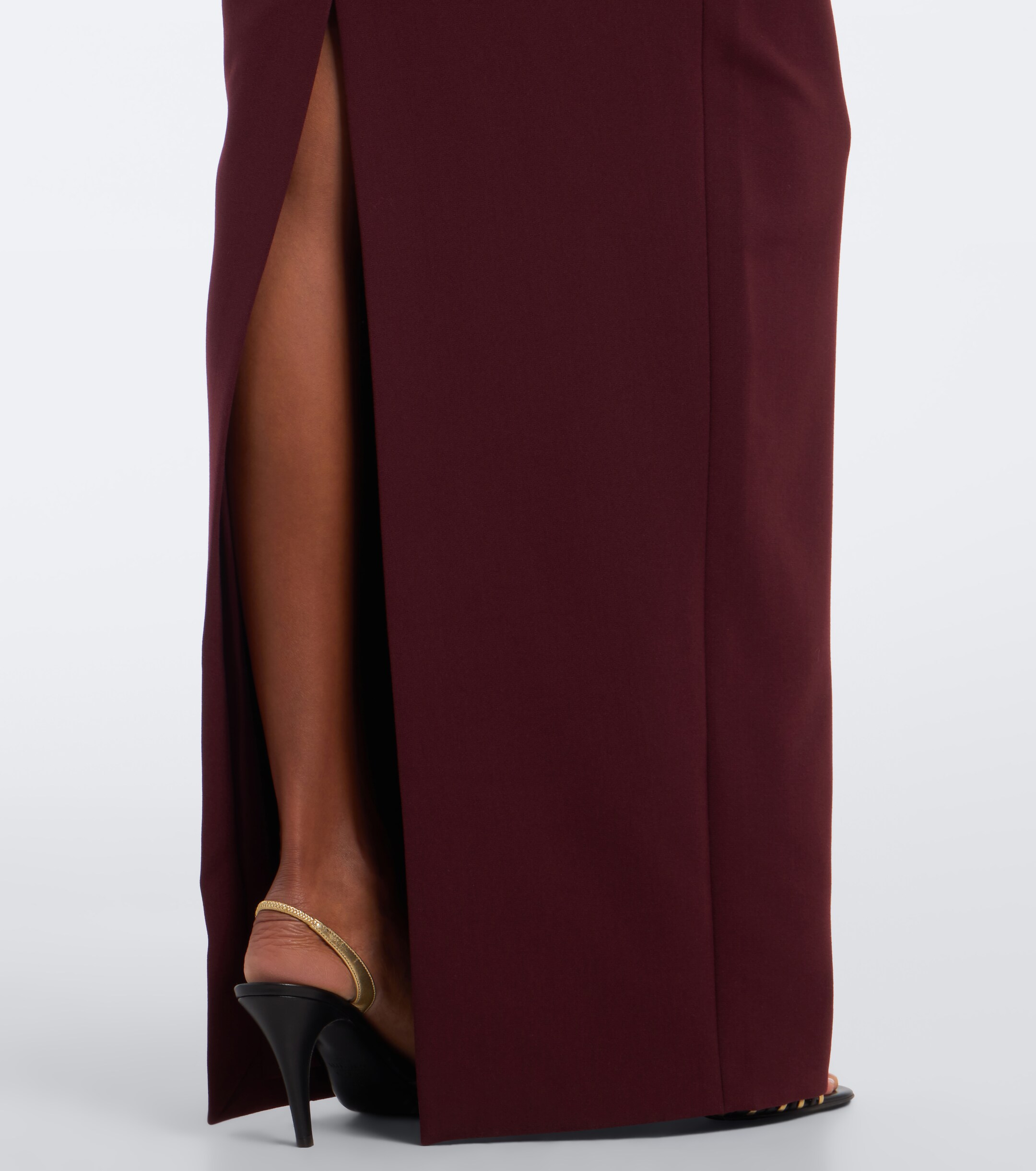 Roland Mouret Roland Mouret Floral-appliqué crêpe midi dress