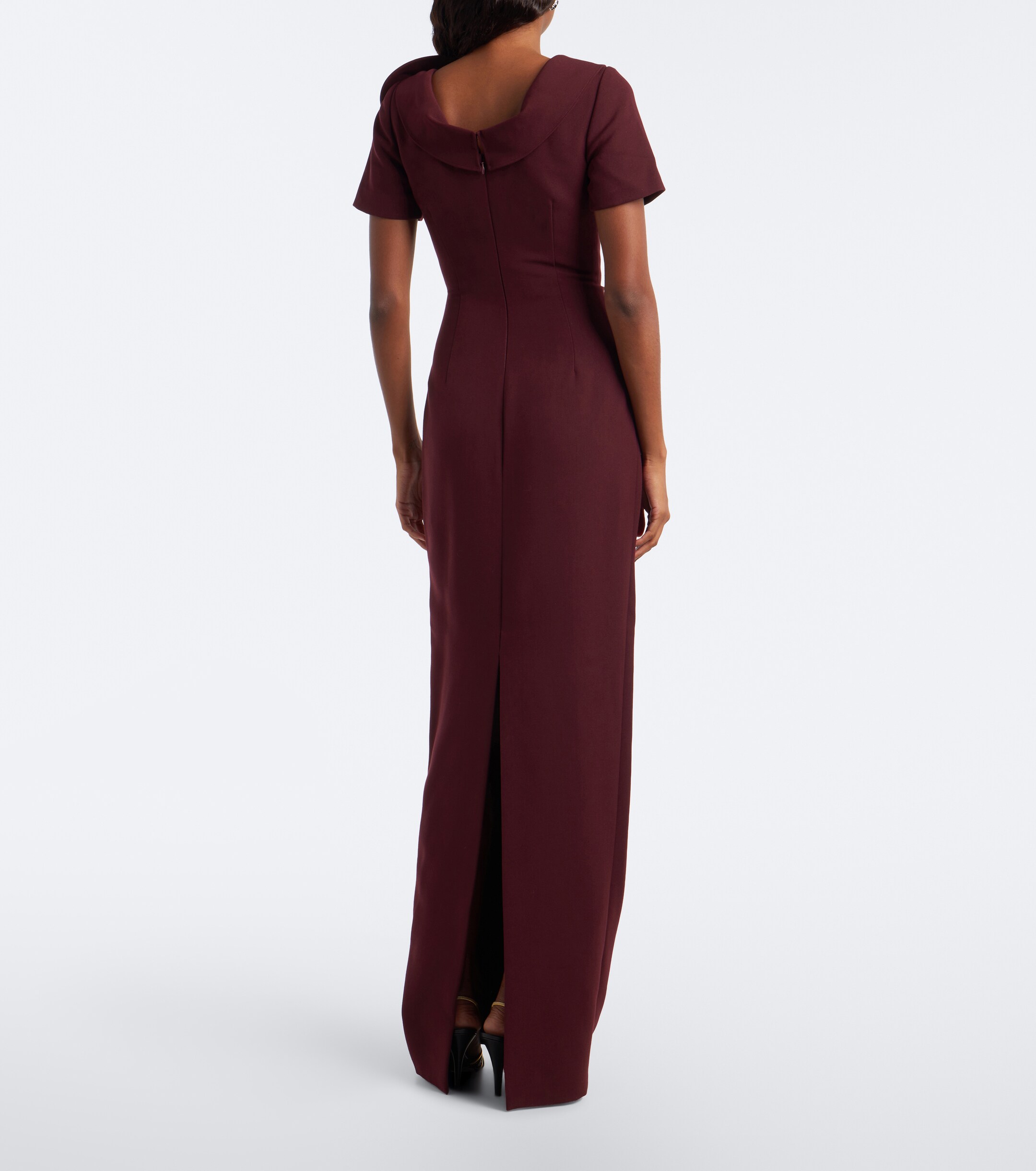 Roland Mouret Roland Mouret Floral-appliqué crêpe midi dress