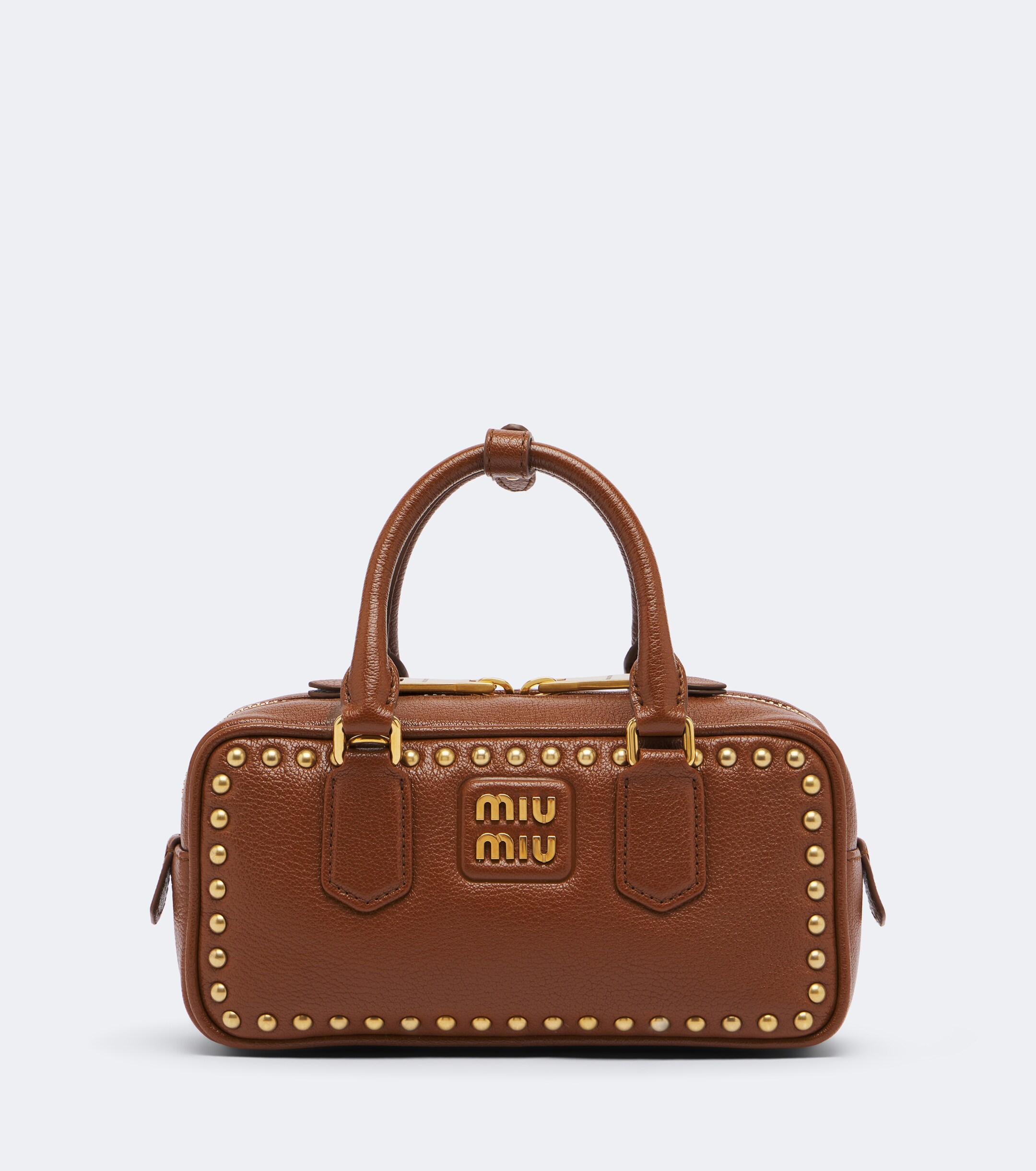 Miu Miu Miu Miu Arcadie studded leather top-handle bag
