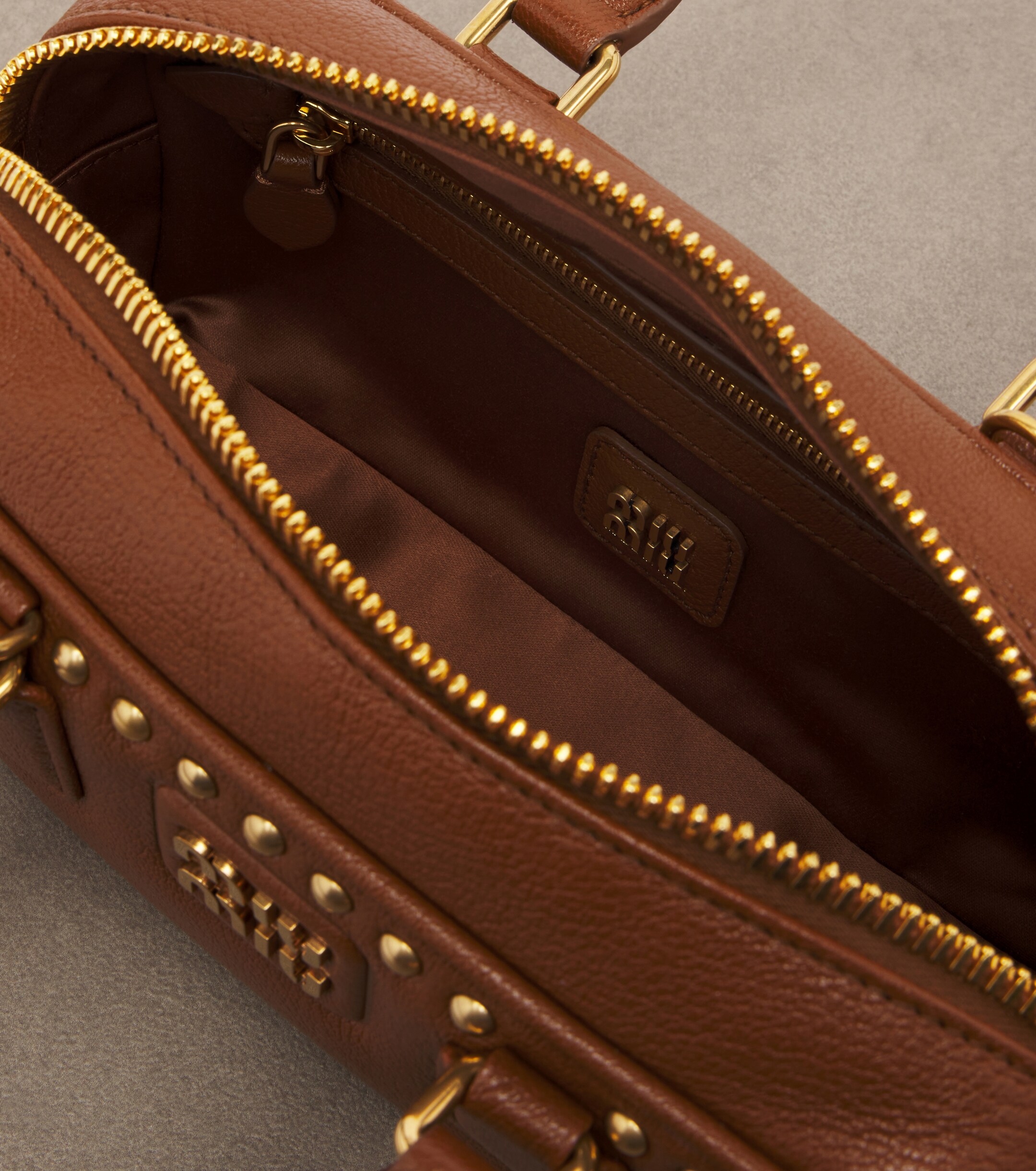 Miu Miu Miu Miu Arcadie studded leather top-handle bag