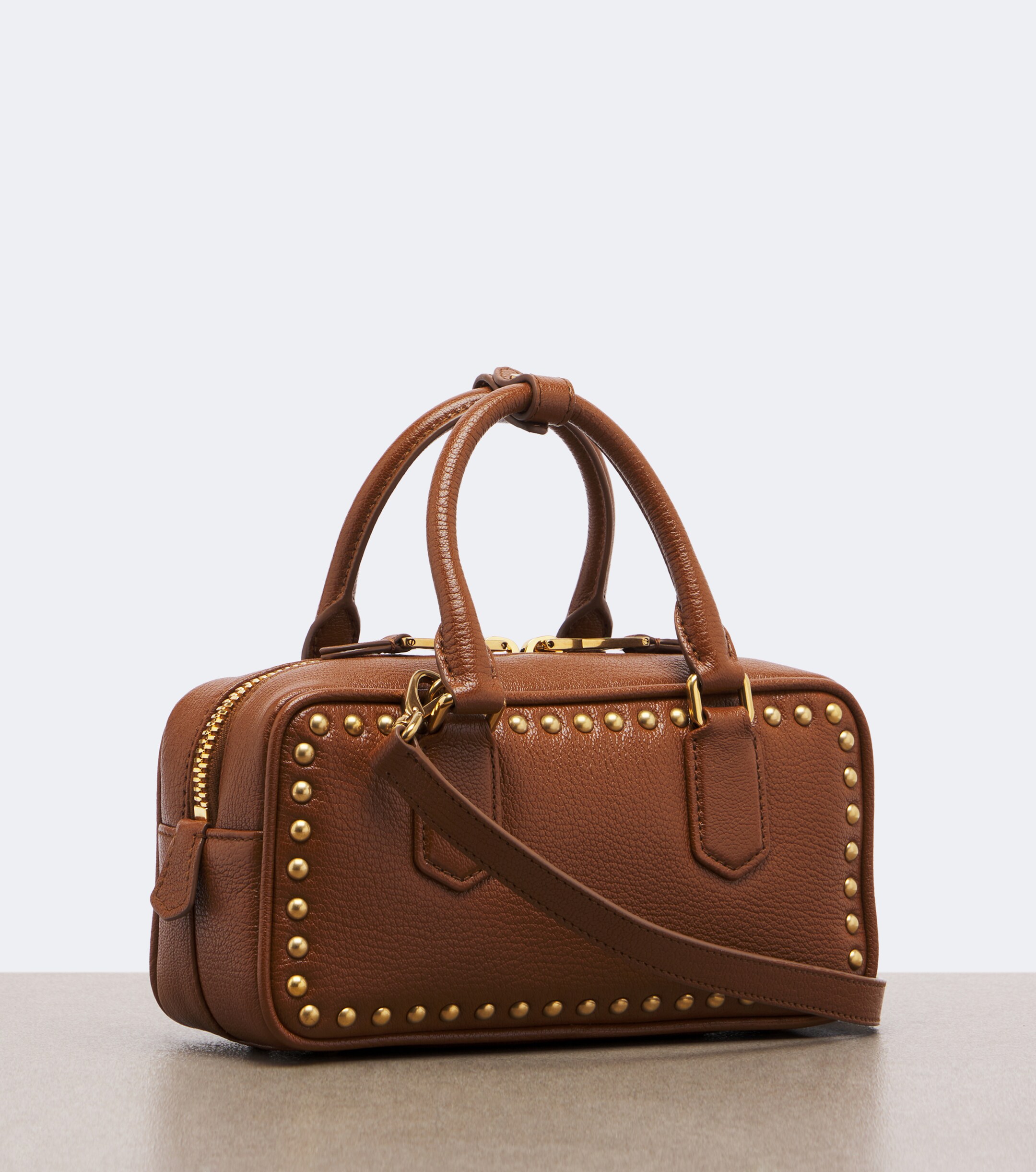 Miu Miu Miu Miu Arcadie studded leather top-handle bag