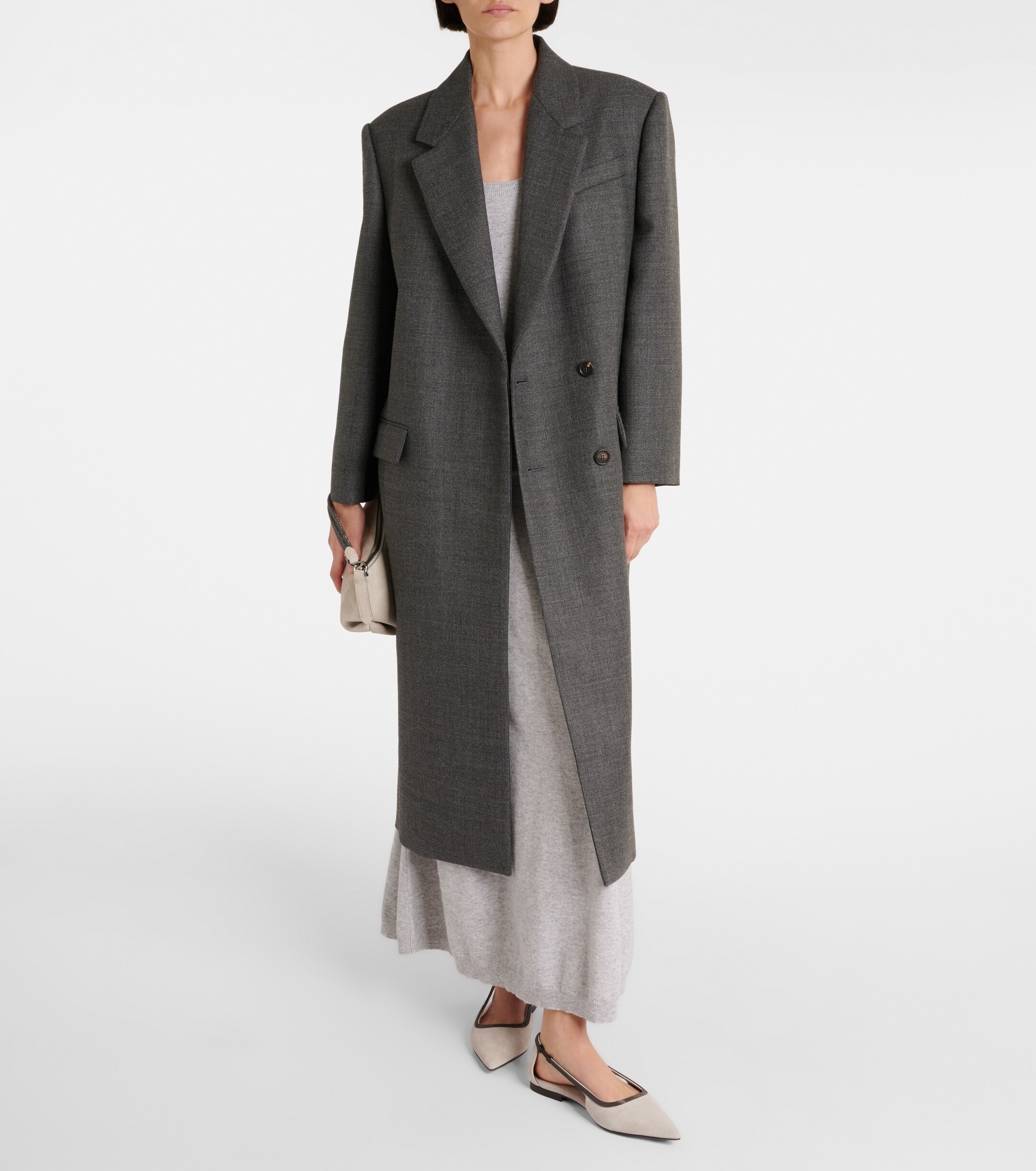 Brunello Cucinelli Monili suede ballet flats