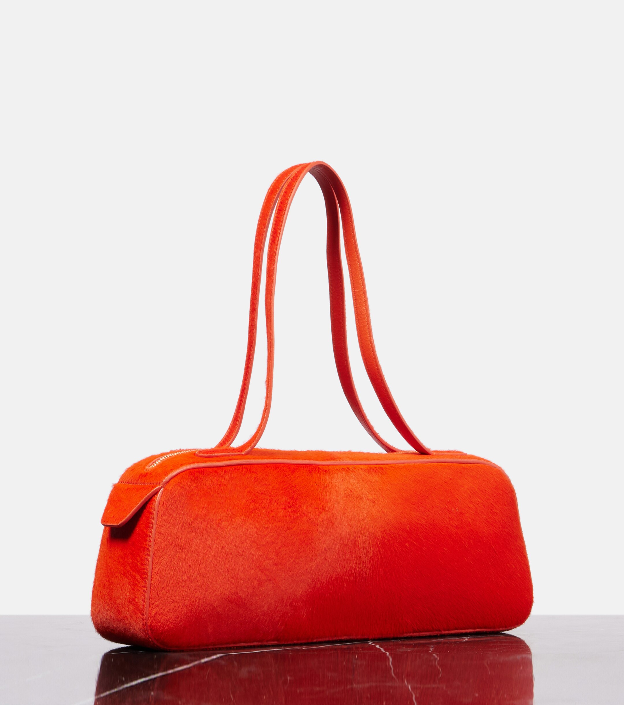 KHAITE Simona Small calf hair shoulder bag