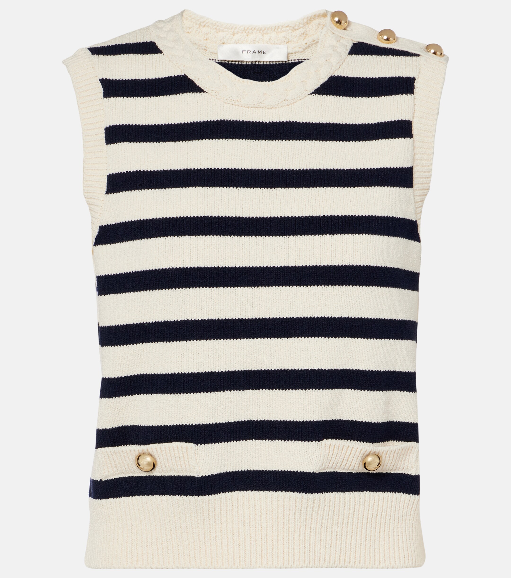FRAME Frame The Harbor cotton-blend sweater vest