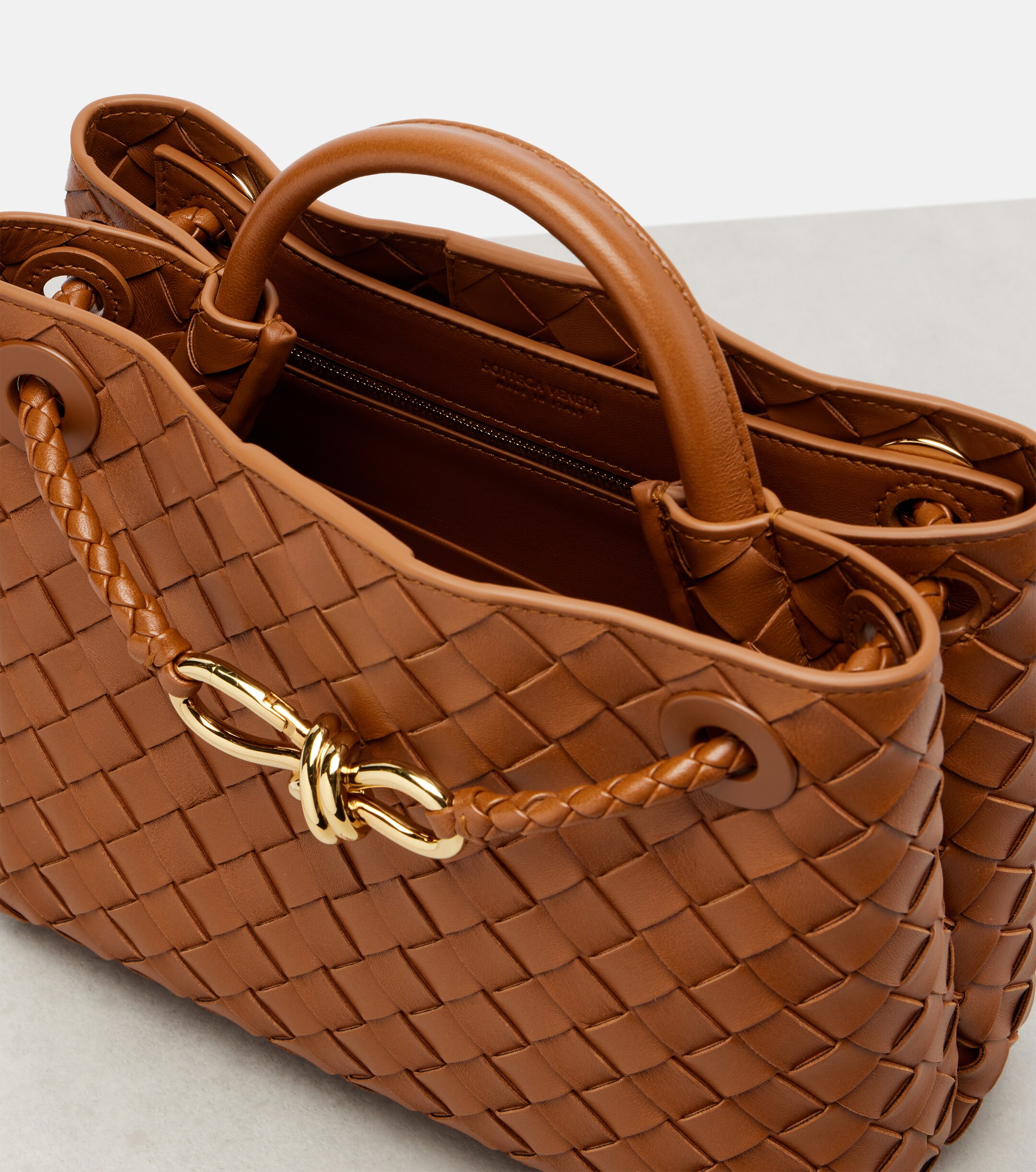 Bottega Veneta Andiamo Small Intrecciato leather tote bag